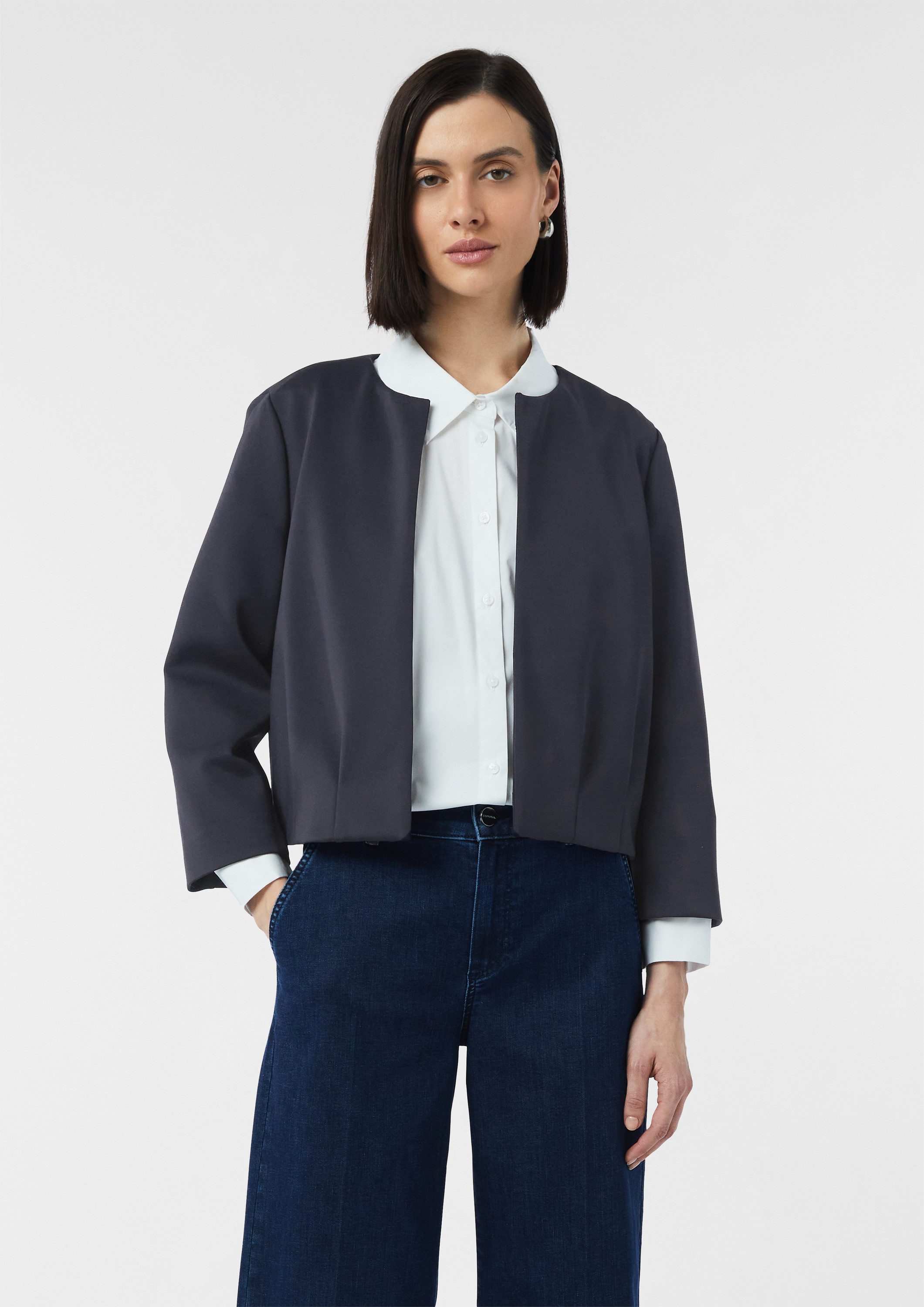 comma Funktionsjacke Indoor-Jacke Offene Scuba-Jacke im günstig online kaufen