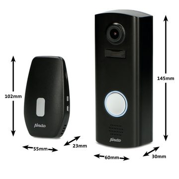 Alecto DVC600IP Smart Home Türklingel (HD-Kameraüberwachung, (Innen-Außenbereich IP), WLAN-Steuerung, SD-Slot)