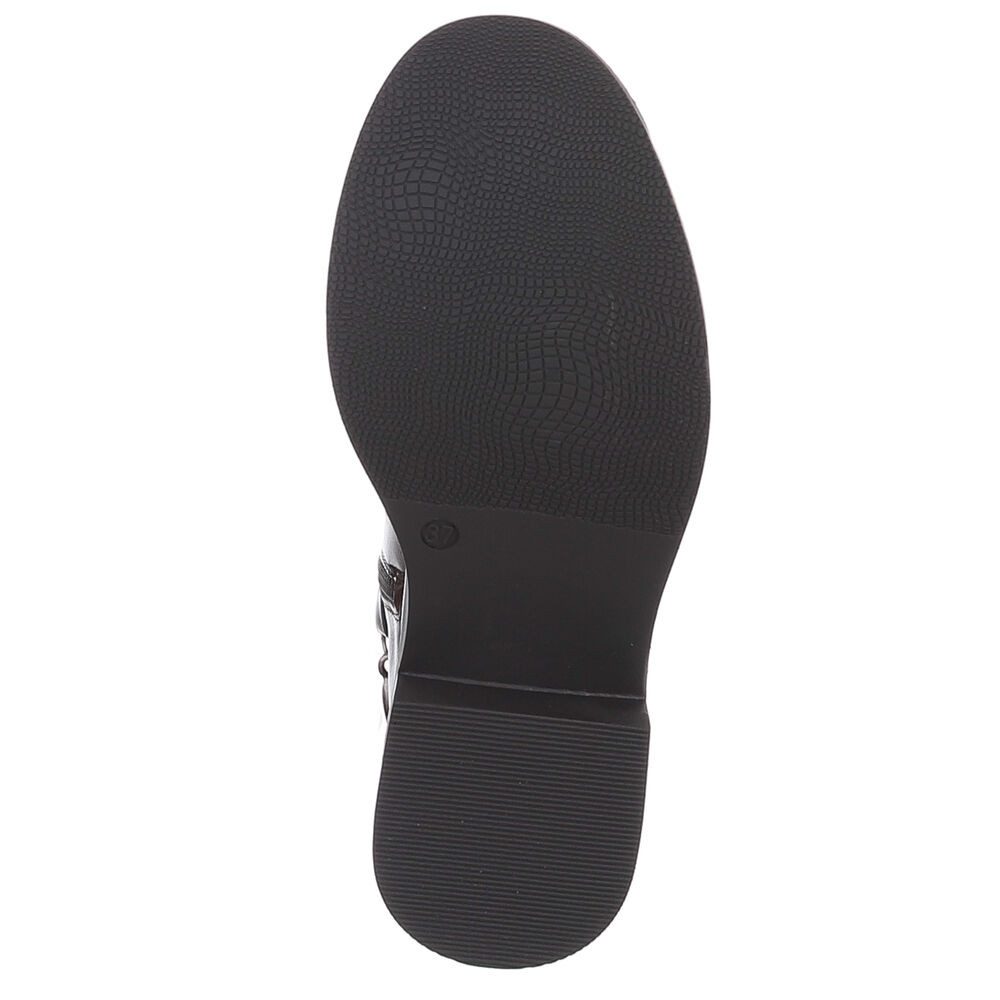 Ital-Design Elegante hohe Stiefel für Damen mit hohem Komfort Stiefel (90471261) Blockabsatz Flache Stiefel in Braun