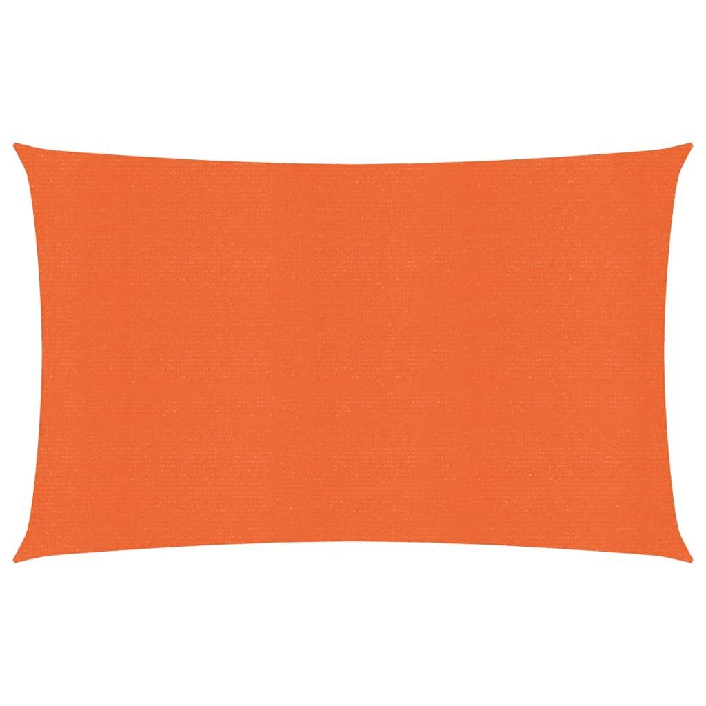 Sonnensegel 3 x 5 m Sonnensegel 160 gm² Rechteckig Orange 3x5 m HDPE
