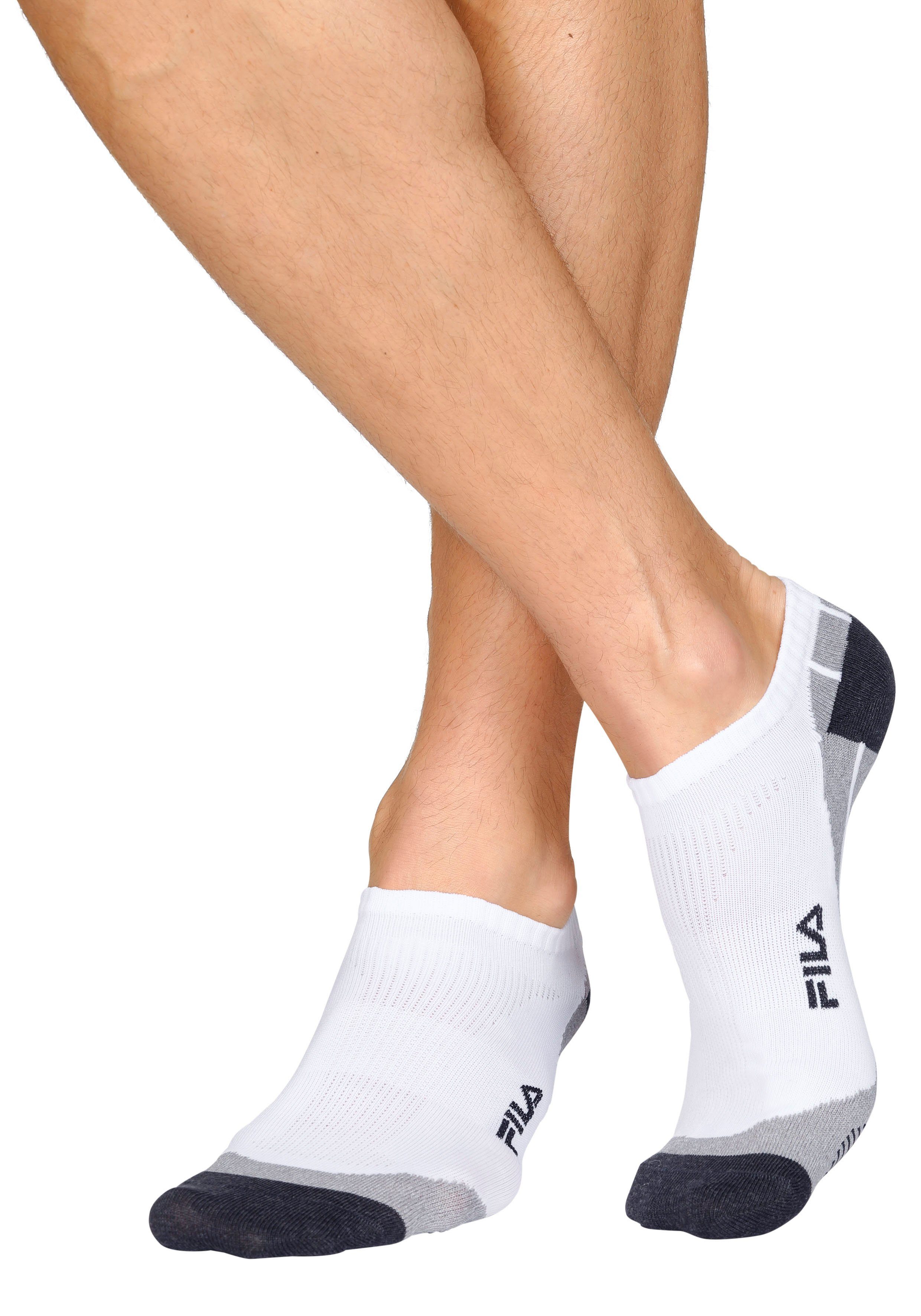 Fila Sneakersocken mit eingestricktem 3x (3-Paar) Schriftzug weiß
