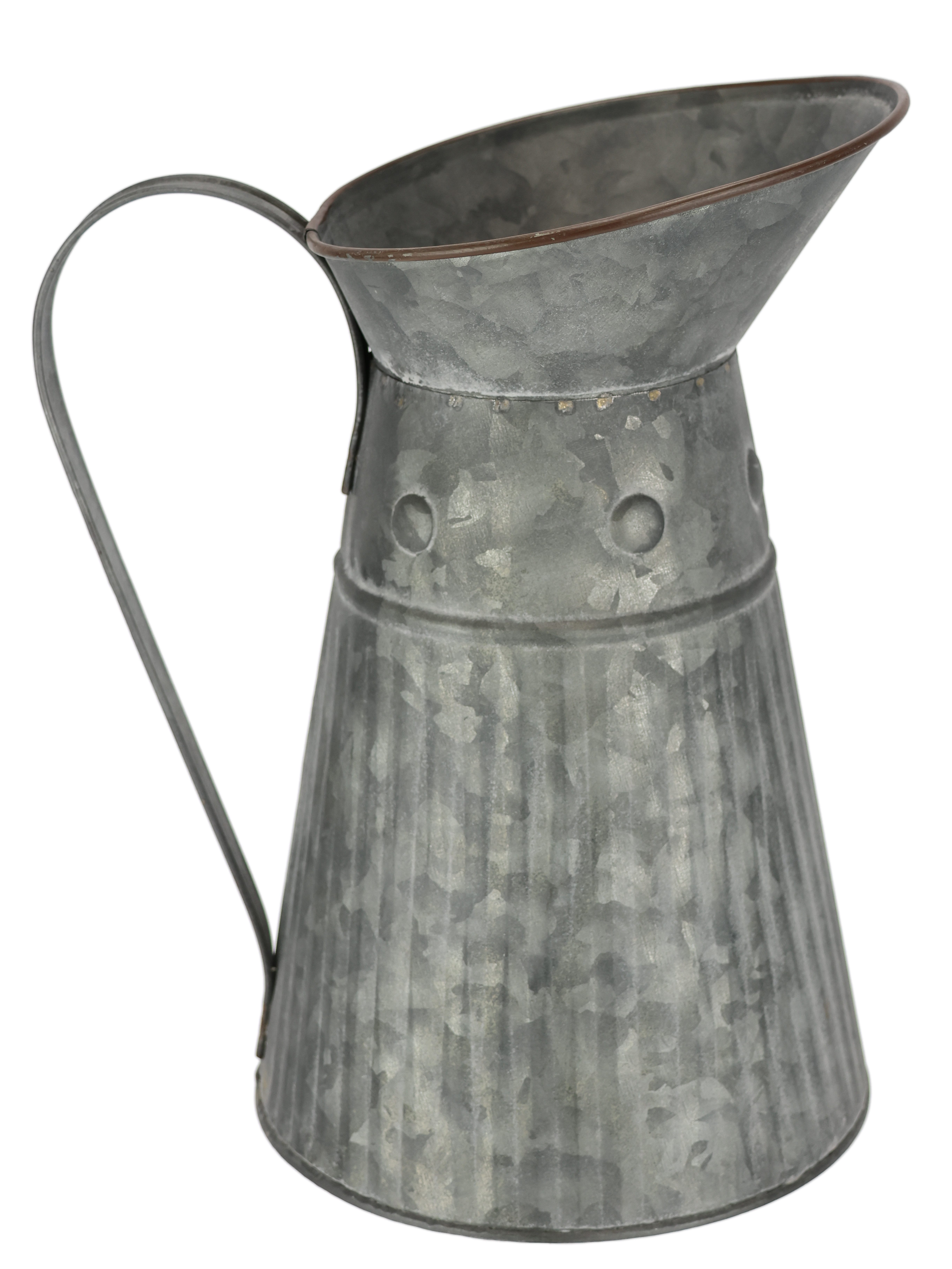 I.GE.A. Dekovase Metall-Krug (1 St), Graue günstig online kaufen