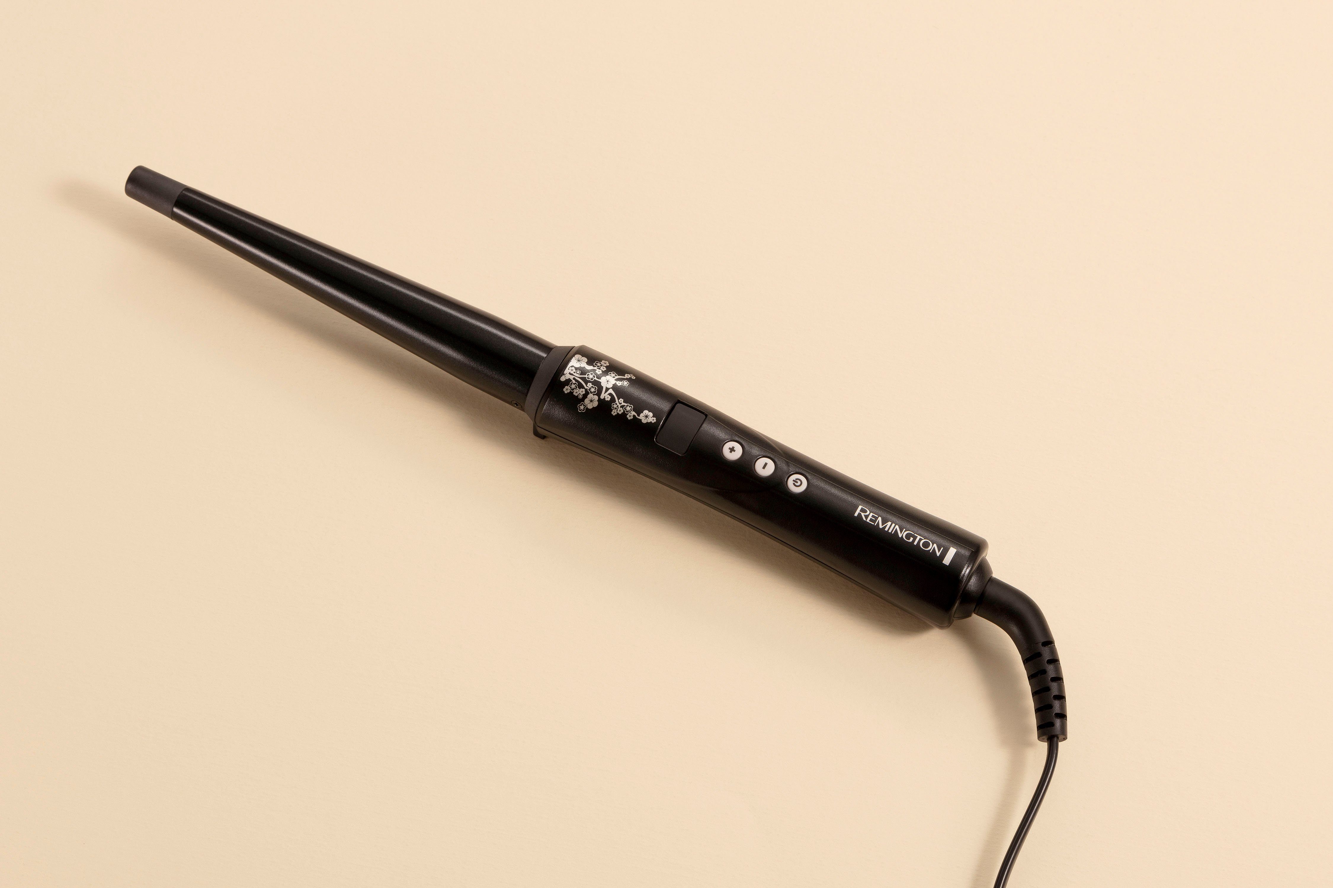 Remington Lockenstab Pearl kegelförmiger Lockenstab (CI95), Keramik-Beschichtung, 13-25 mm für größere & kleinere Locken