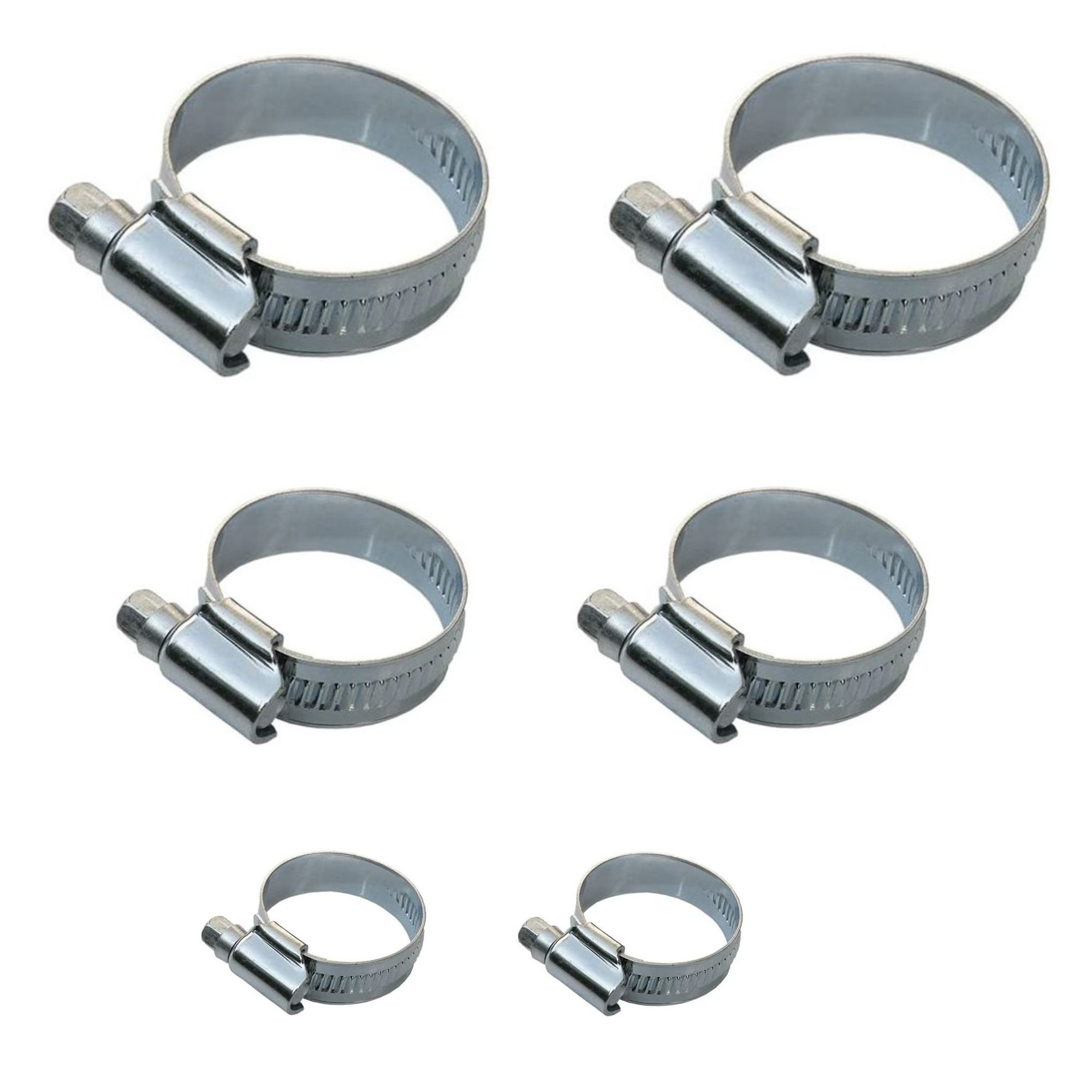 tecuro Schlauchschelle Stahl Schlauchschellen - Set, 1/2 - 3/4 - 1 Zoll, Bandbreite 9 mm