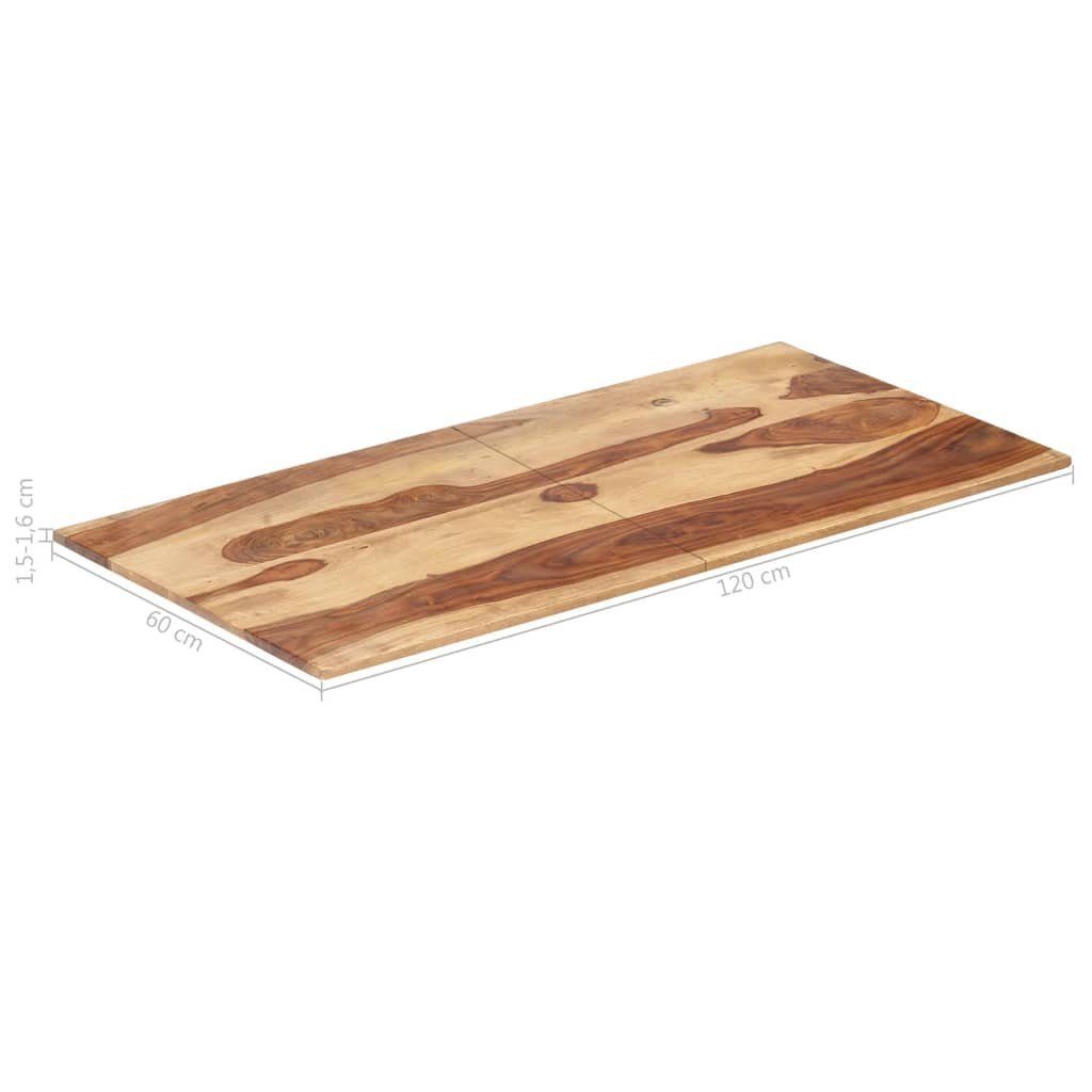 60×120 Tischplatte furnicato cm Palisander mm St) (1 15-16 Massivholz