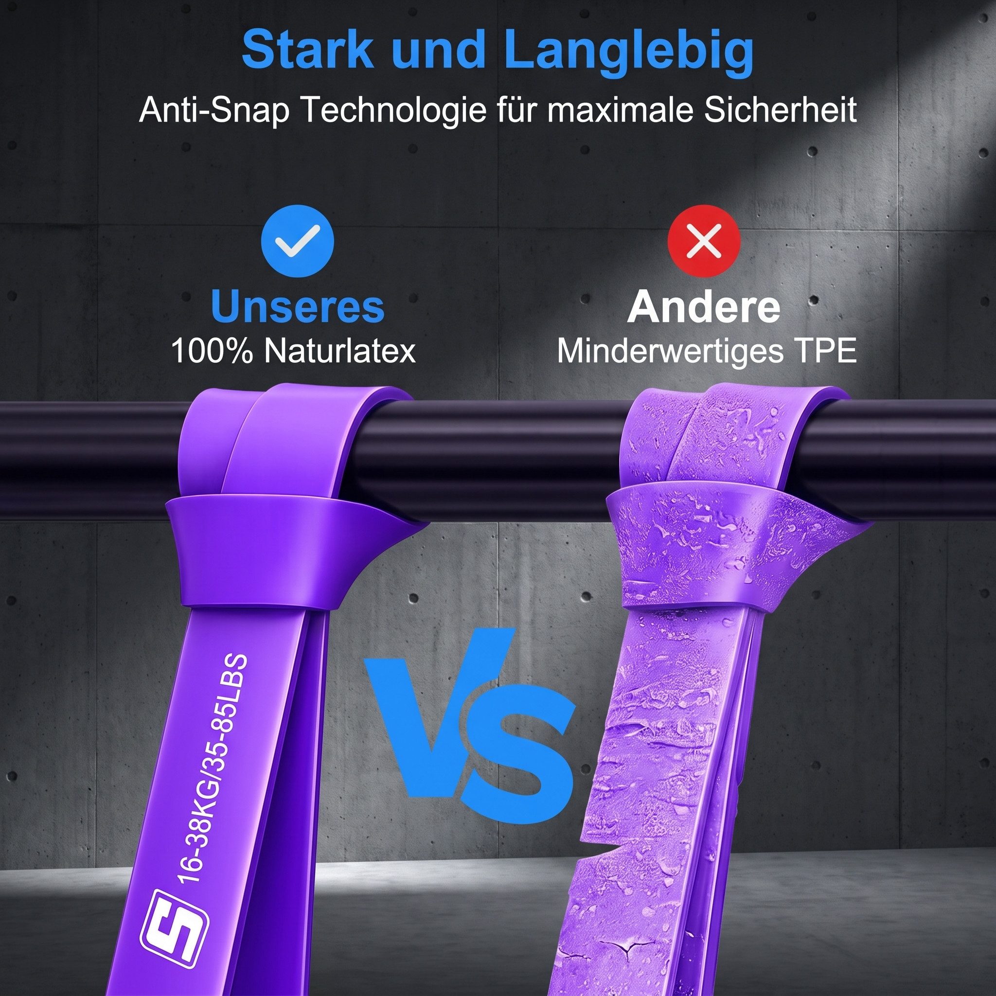 SURFOU Trainingsbänder Widerstandsbänder Set mit Griffen & Türanker für Ganzkörpertraining