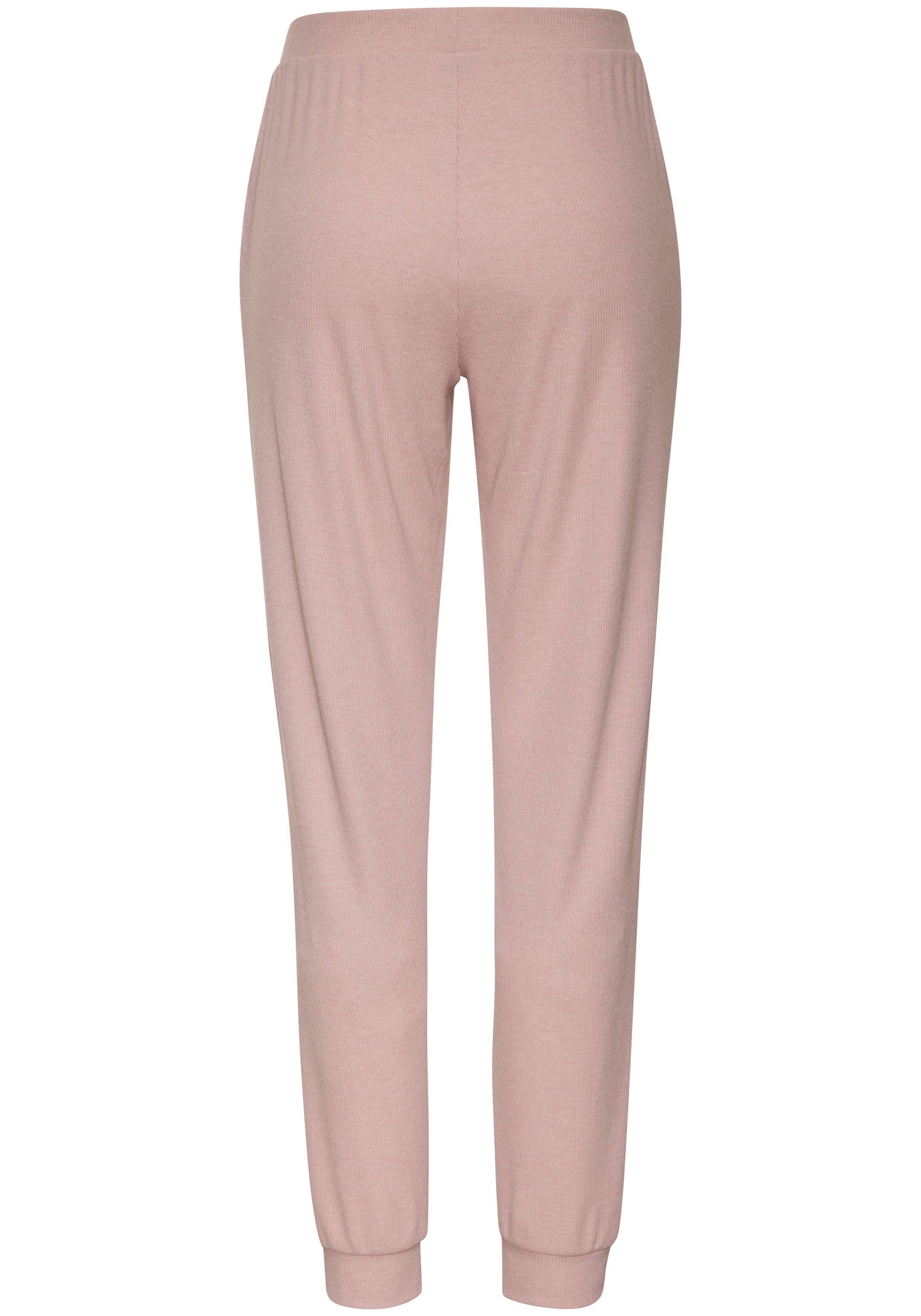 Vivance Dreams by Lascana Pyjamahose in weicher Rippqualität – Bild 5 von 5