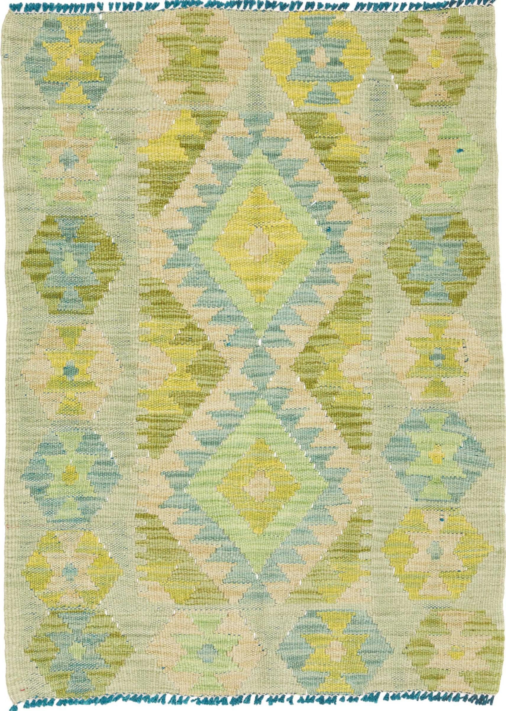 Nain Trading Orientteppich Kelim Afghan 65x88 Handgewebter Orientteppich, rechteckig, Höhe: 5 mm