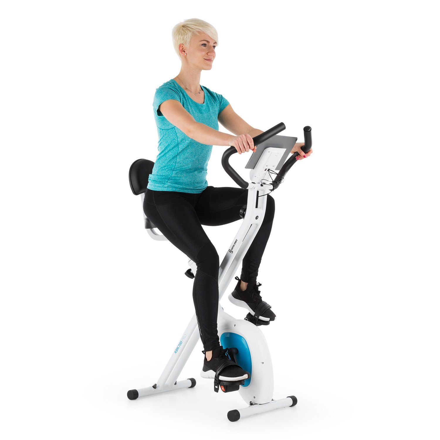 Capital Sports Heimtrainer Azura Air Heimtrainer, Standfahrrad Heimtrainer Hometrainer Fahrrad klappbar Cardio Fitness