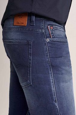 Salsa 5-Pocket-Jeans SALSA JEANS CLASH dark blue used washed 125222.8504