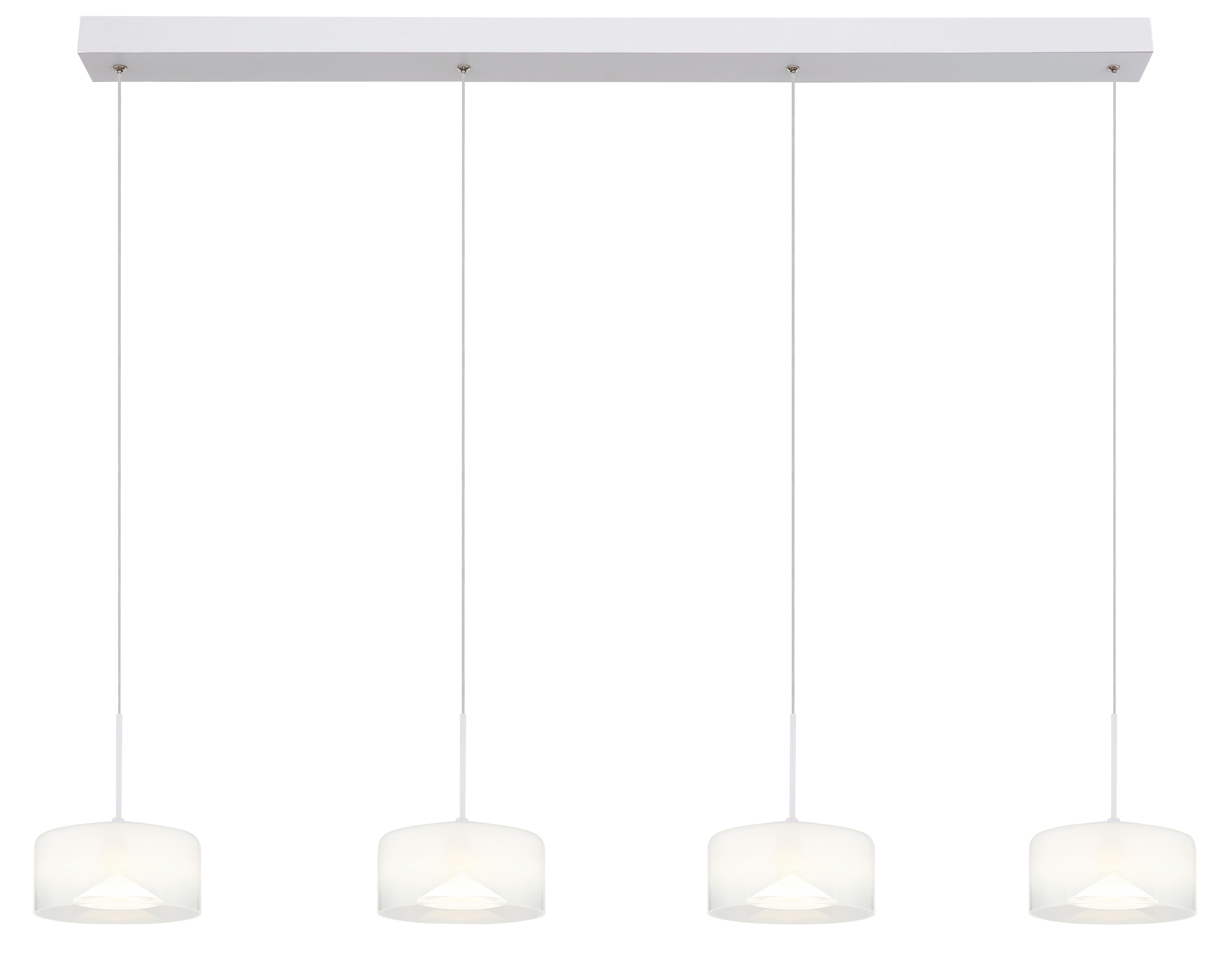 GLOBO LIGHTING LED Pendelleuchte BELINDA, LED fest integriert, Tageslichtweiß, Hängelampe/Hängeleuchte/Wohnzimmer/Esstisch/elegant