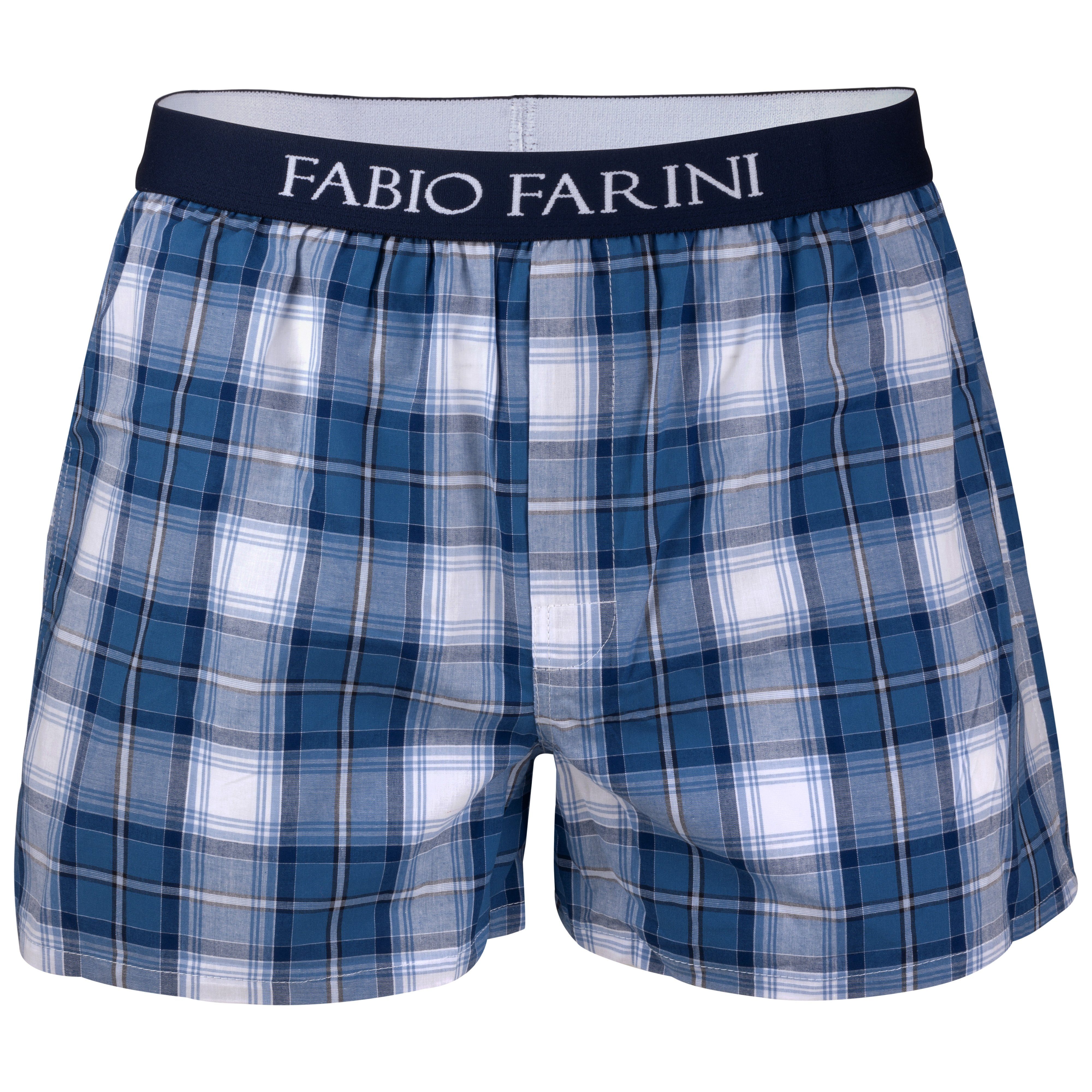 Fabio Farini Webboxer Herren Passform bequeme, Set (4-St) mit verdeckter Knopfleiste 1 weite Unterhosen - Männer Boxershorts