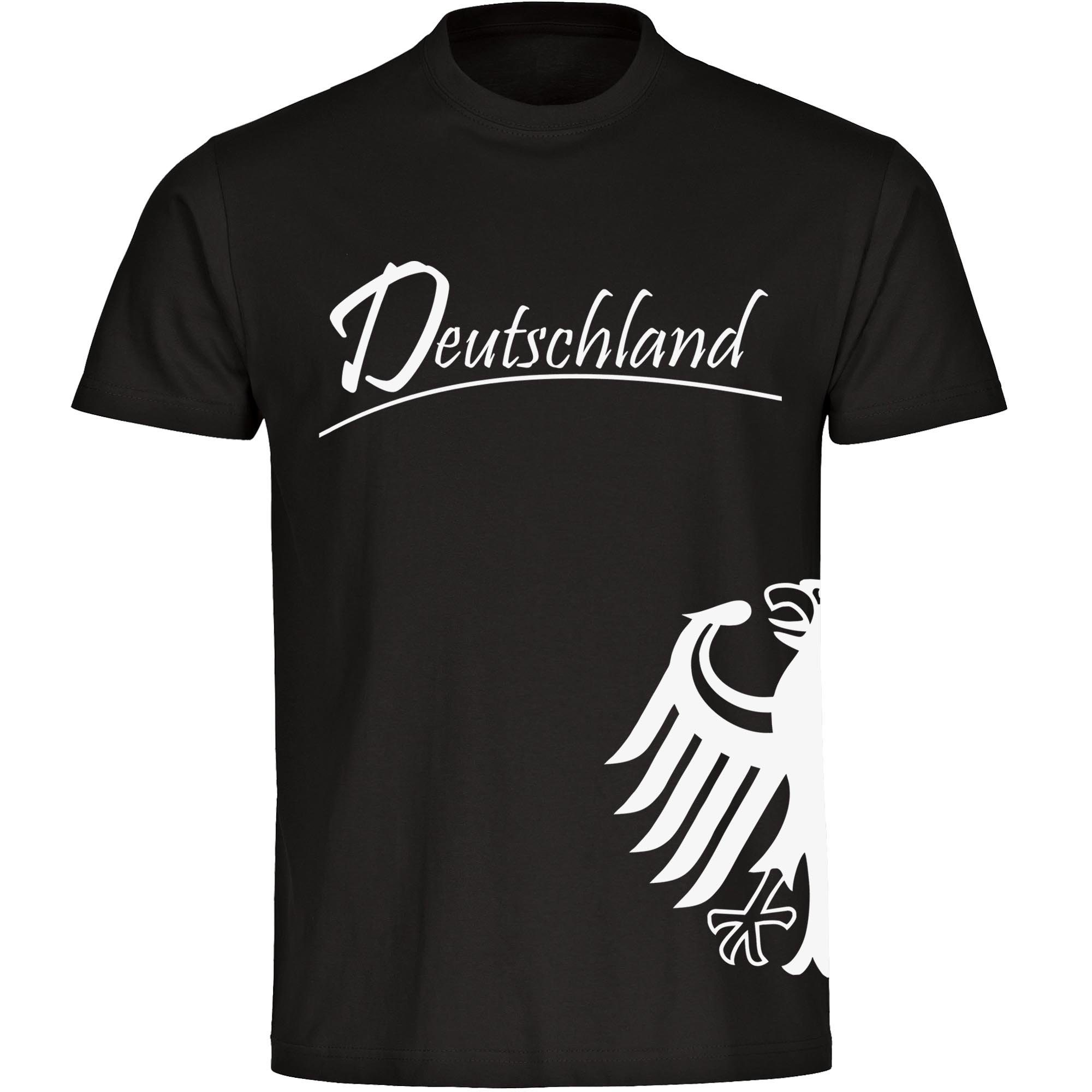 multifanshop T-Shirt Herren Deutschland - Adler seitlich - Männer