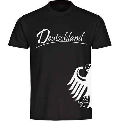 multifanshop T-Shirt Kinder Deutschland - Adler seitlich - Boy Girl