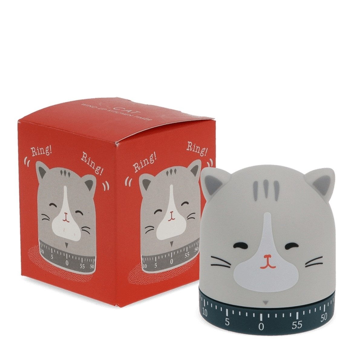 Rex London Küchentimer Tiermotiv mechanischer Timer 59 Min, ohne Batterie, Soft-Touch