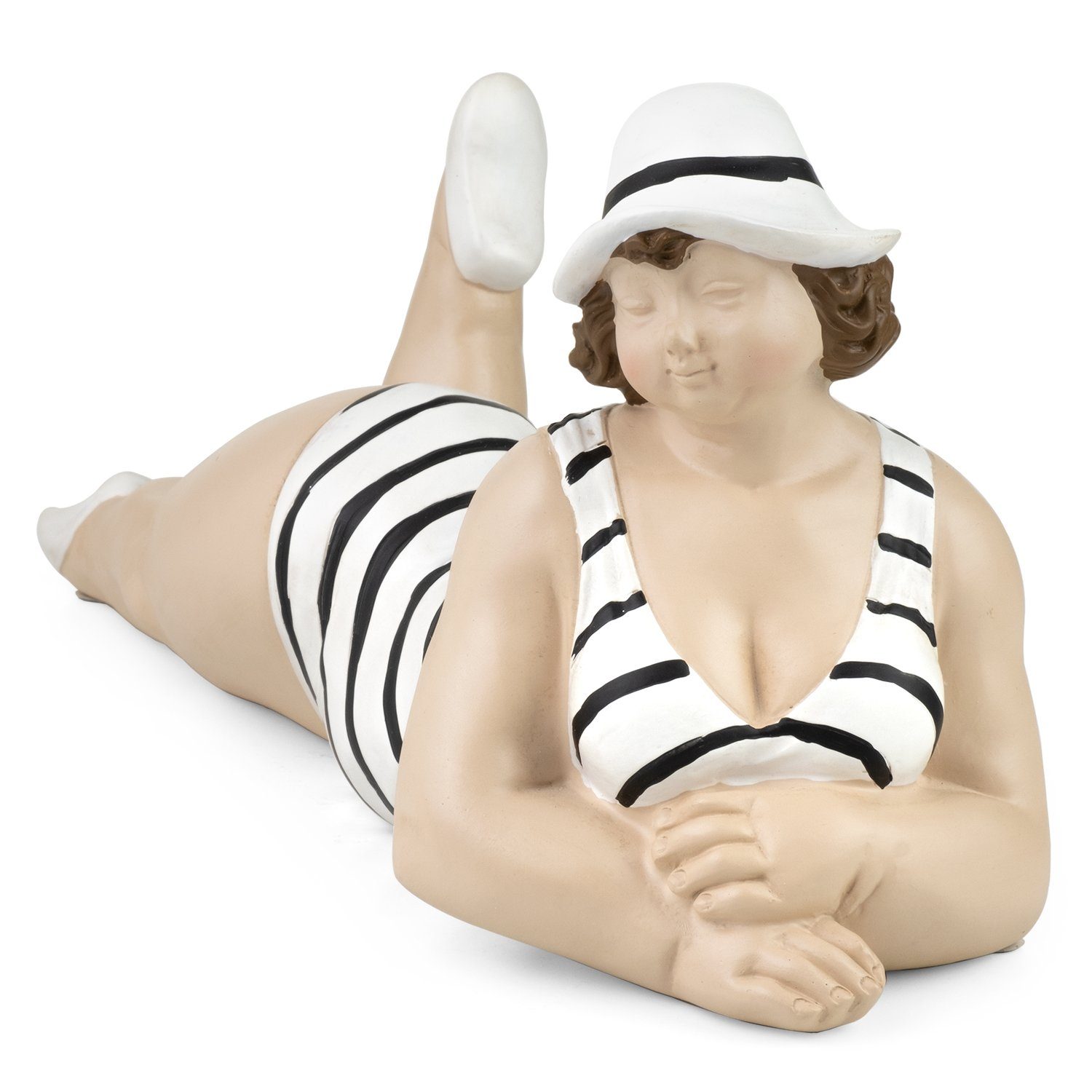 Moritz Dekofigur Badenixe Frau im Badeanzug liegend, Polyresin Figuren Deko günstig online kaufen