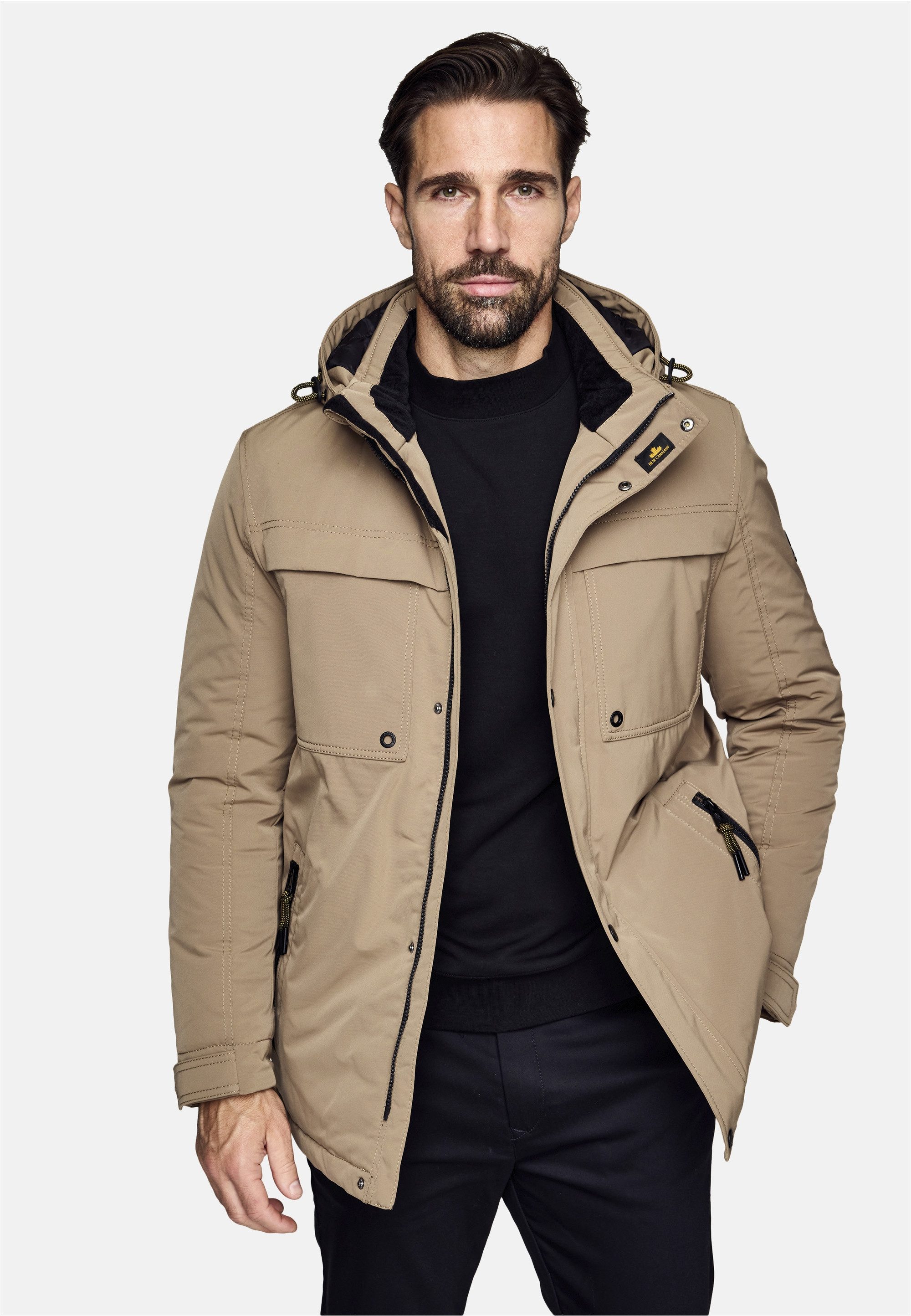 New Canadian Outdoorjacke CO-3 mit Fleece-Einsatz am Innenkragen