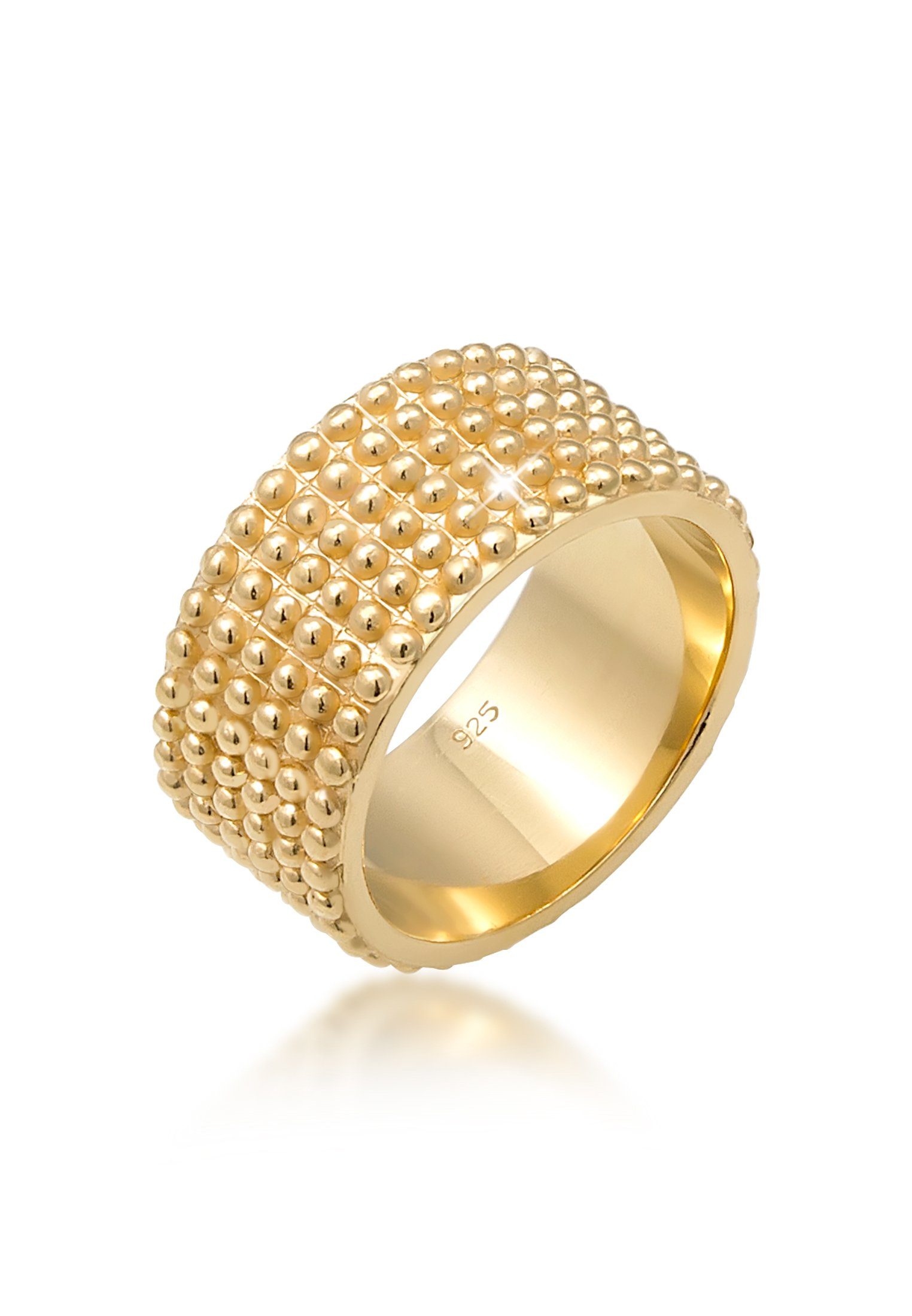 Elli Fingerring Breit Bandring Dots Kugeln günstig online kaufen