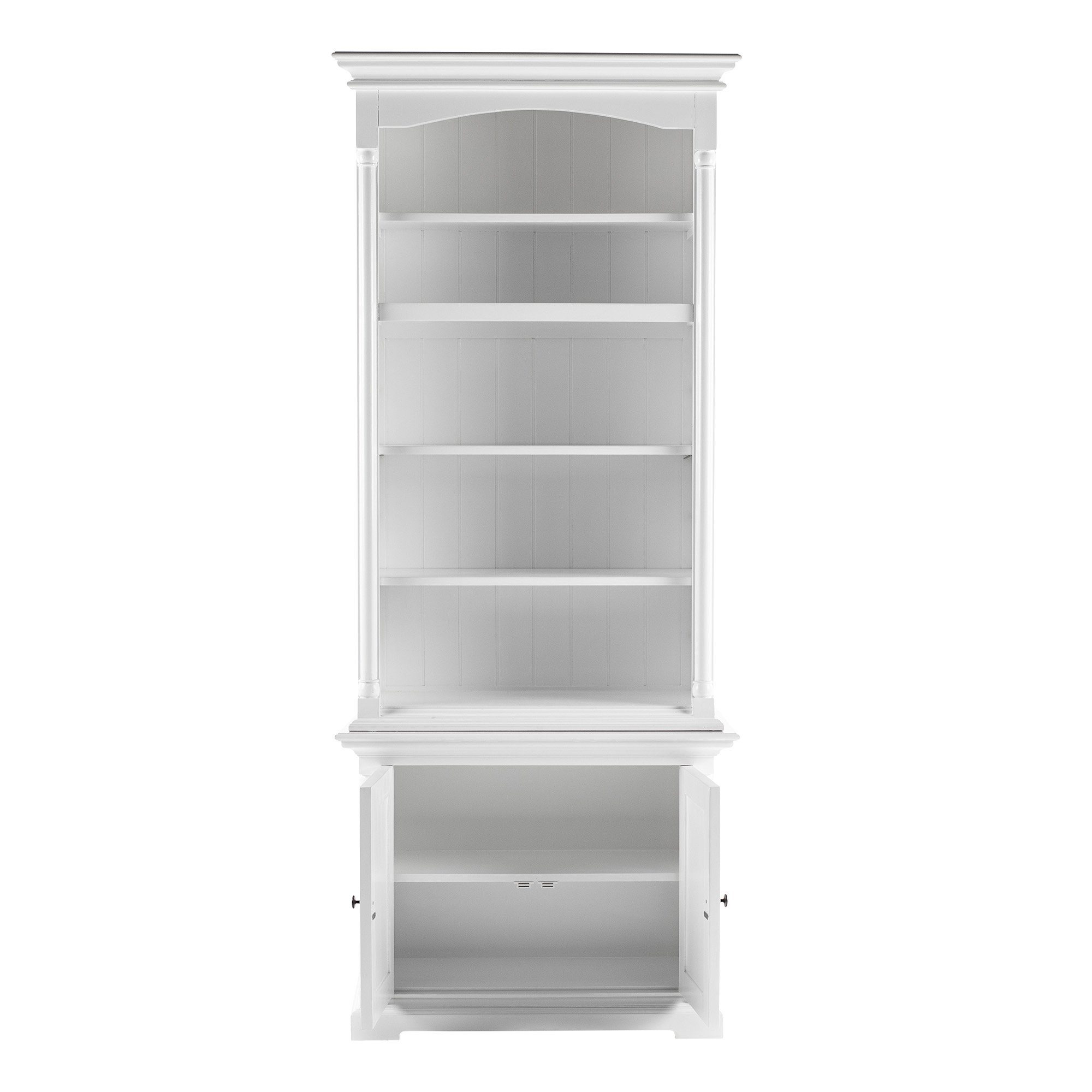 ebuy24 Novasolo Küchenbuffet Provence Verstellbare Regale, Single-Bay Hutch Kabinett