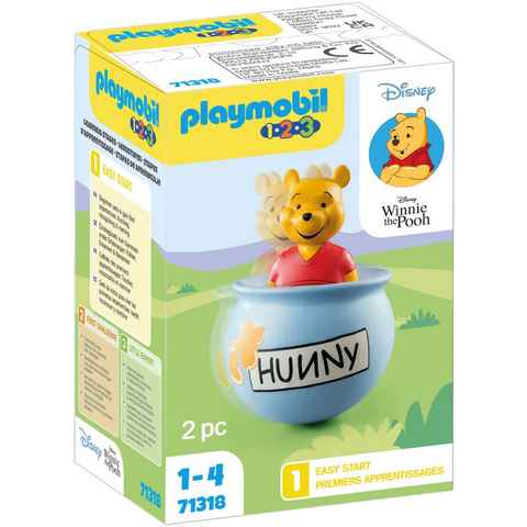 Playmobil® Konstruktions-Spielset Winnies Stehauf-Honigtopf (71318), Playmobil 1-2-3, (2 St), Made in Europe