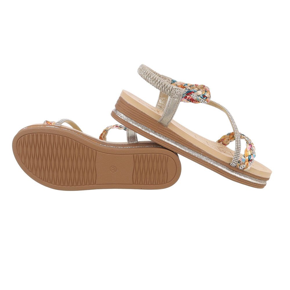 Ital-Design Damen Freizeit Riemchensandalette (86017032) Keilabsatz/Wedge günstig online kaufen