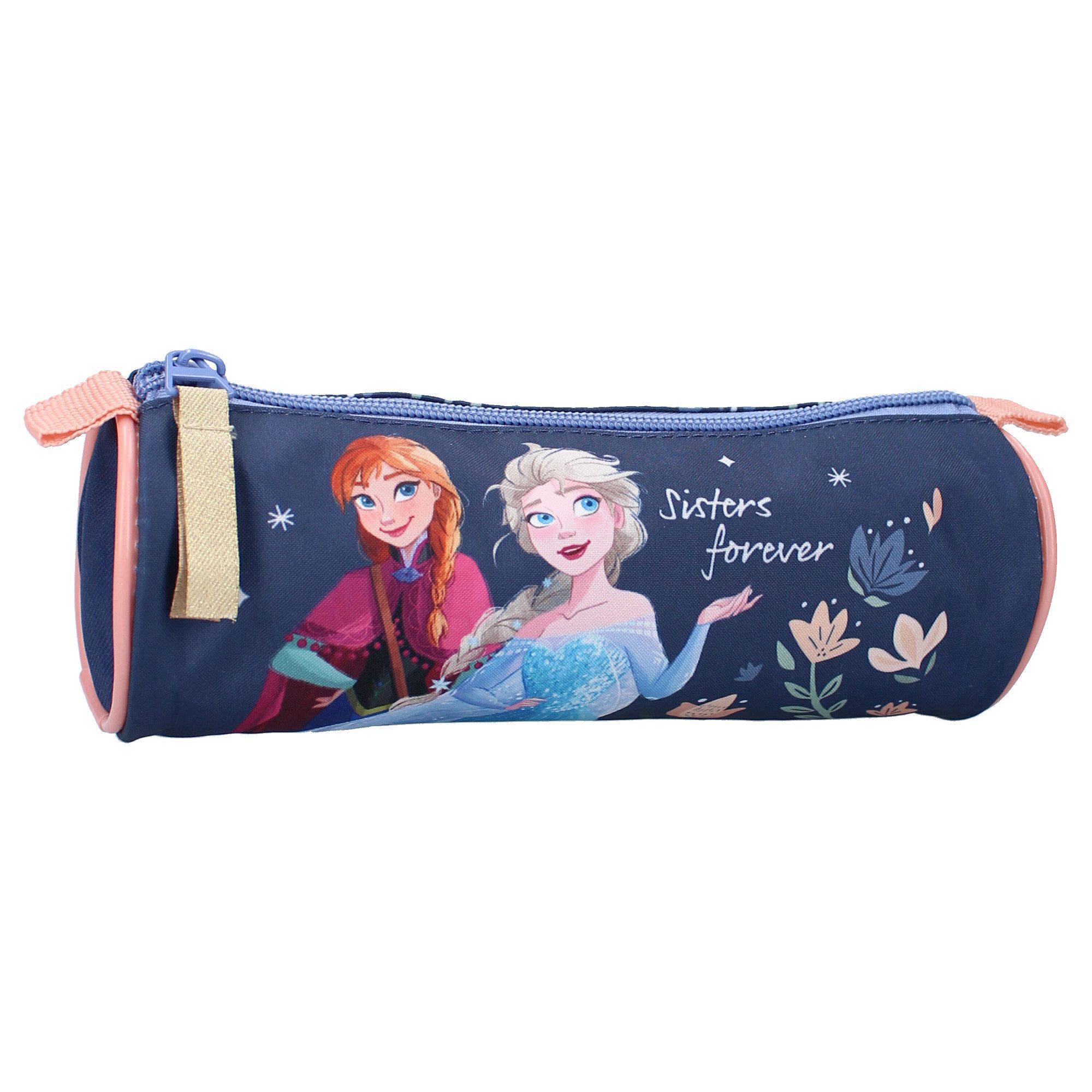 Disney Frozen Federmäppchen Stiftemäppchen – Blau Schlampermäppchen mit zwei Fächern