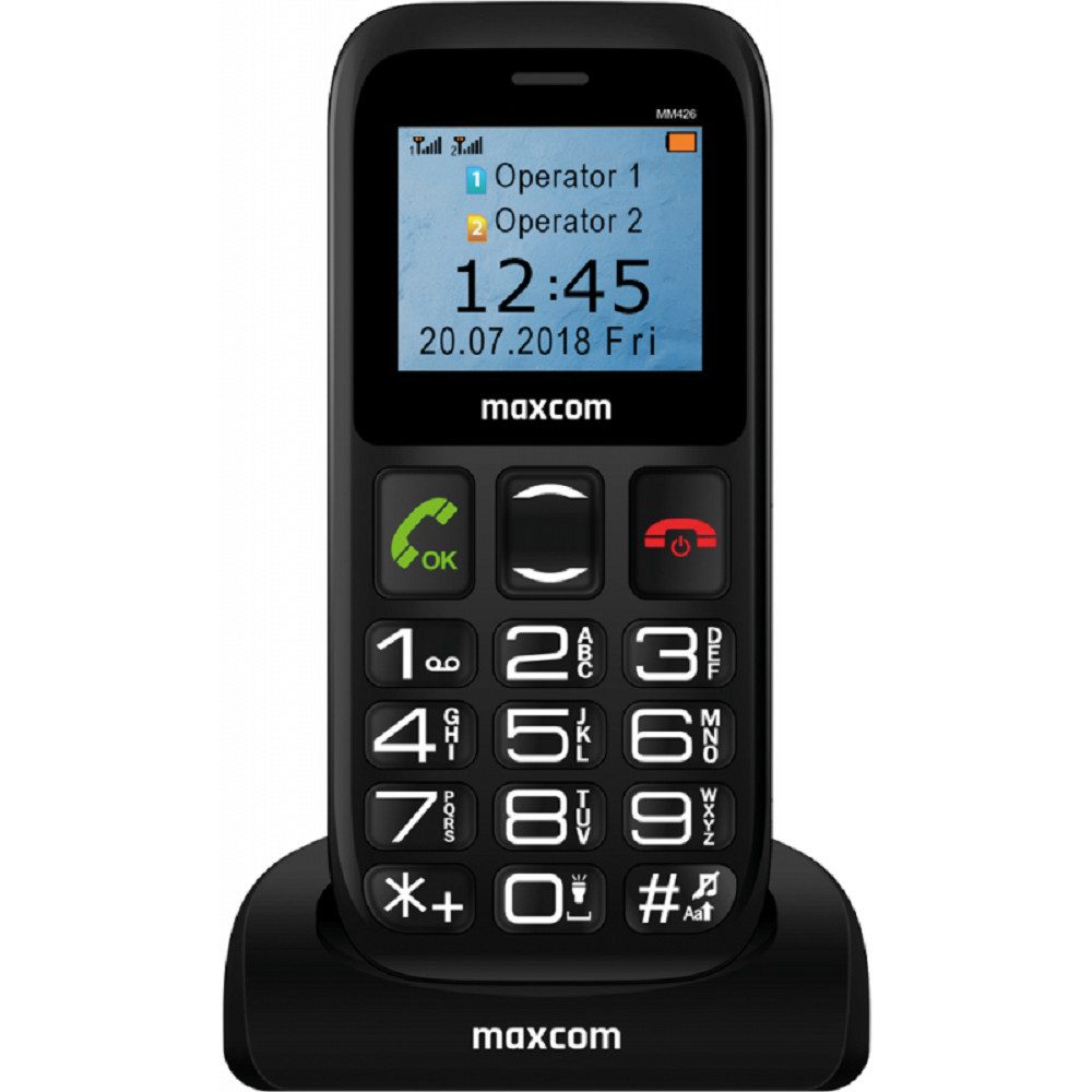 Maxcom Comfort MM426 Senioren Mobiltelefon 1,77 Zoll Display SOS-Taste Seniorenhandy
