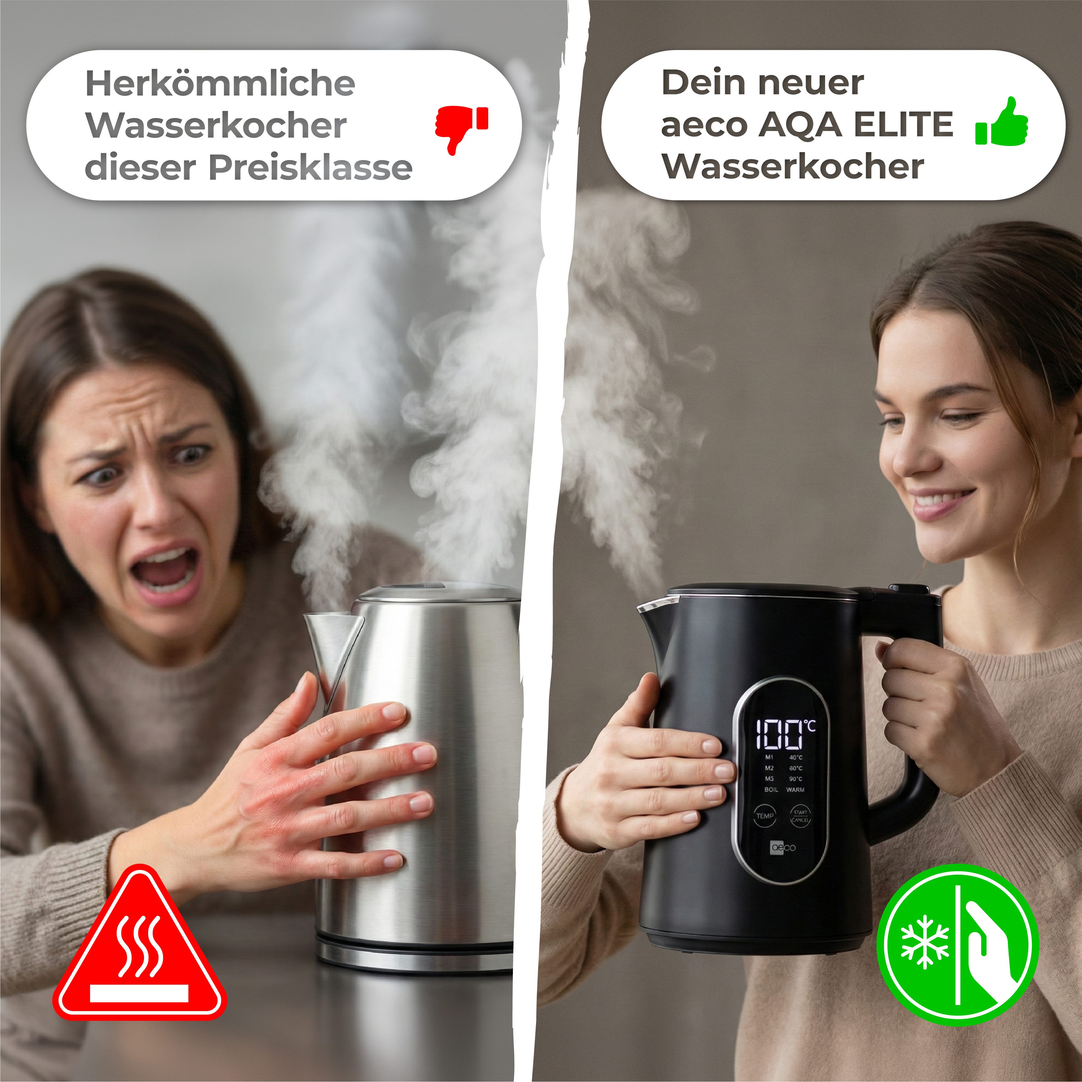 AECO Wasserkocher AQA ELITE, 1,5 l, 2200 W