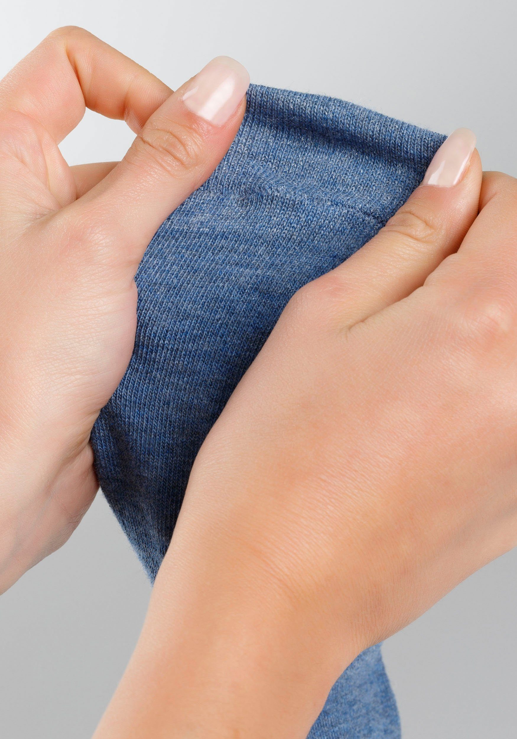 Verstärktem (Packung, jeans-mix Socken und 6-Paar) Zehenbereich MUSTANG Fersen-