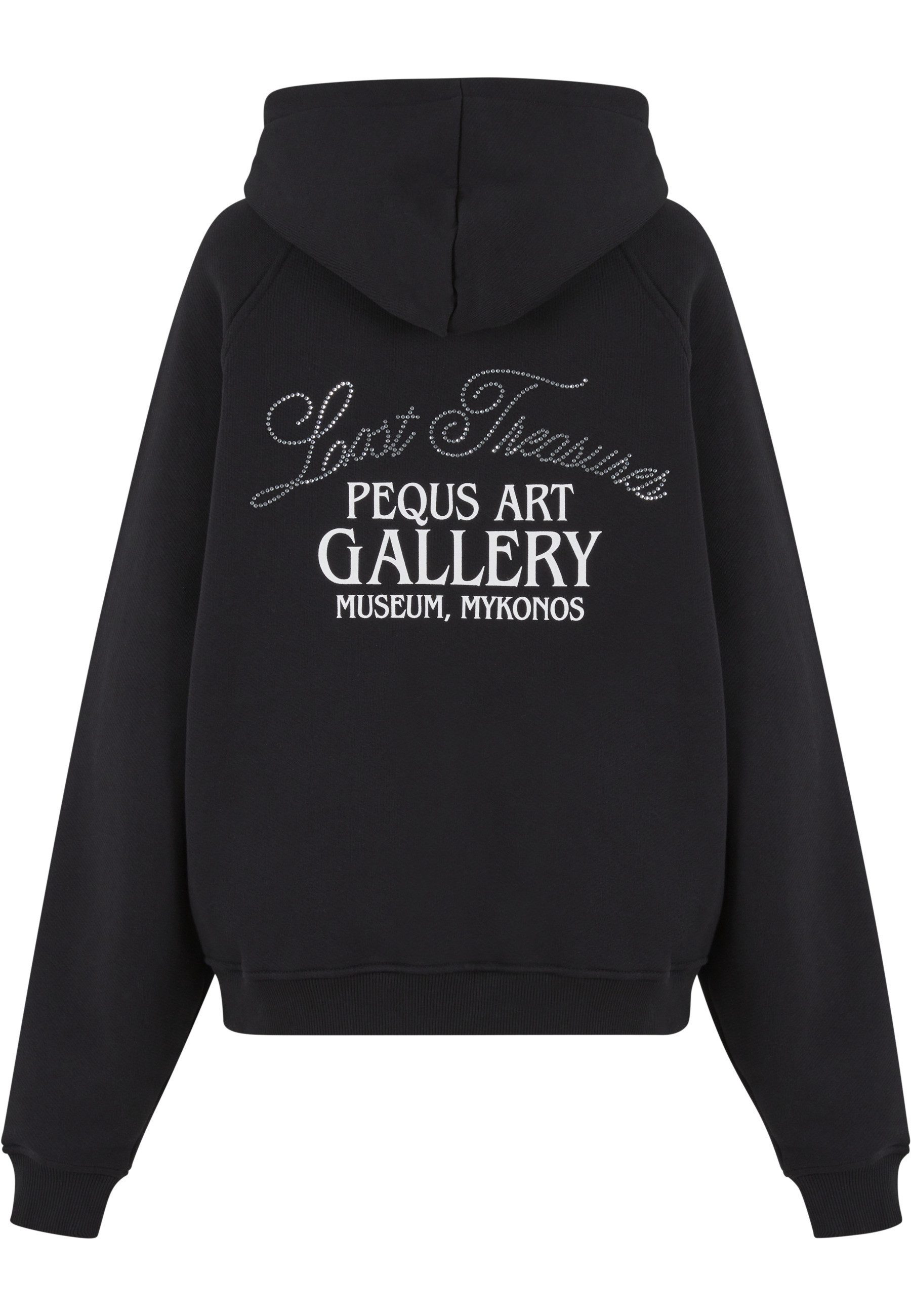 PEQUS Sweatjacke PEQUS PEQUS Rhinestone Art Gallery Zip-Hoodie