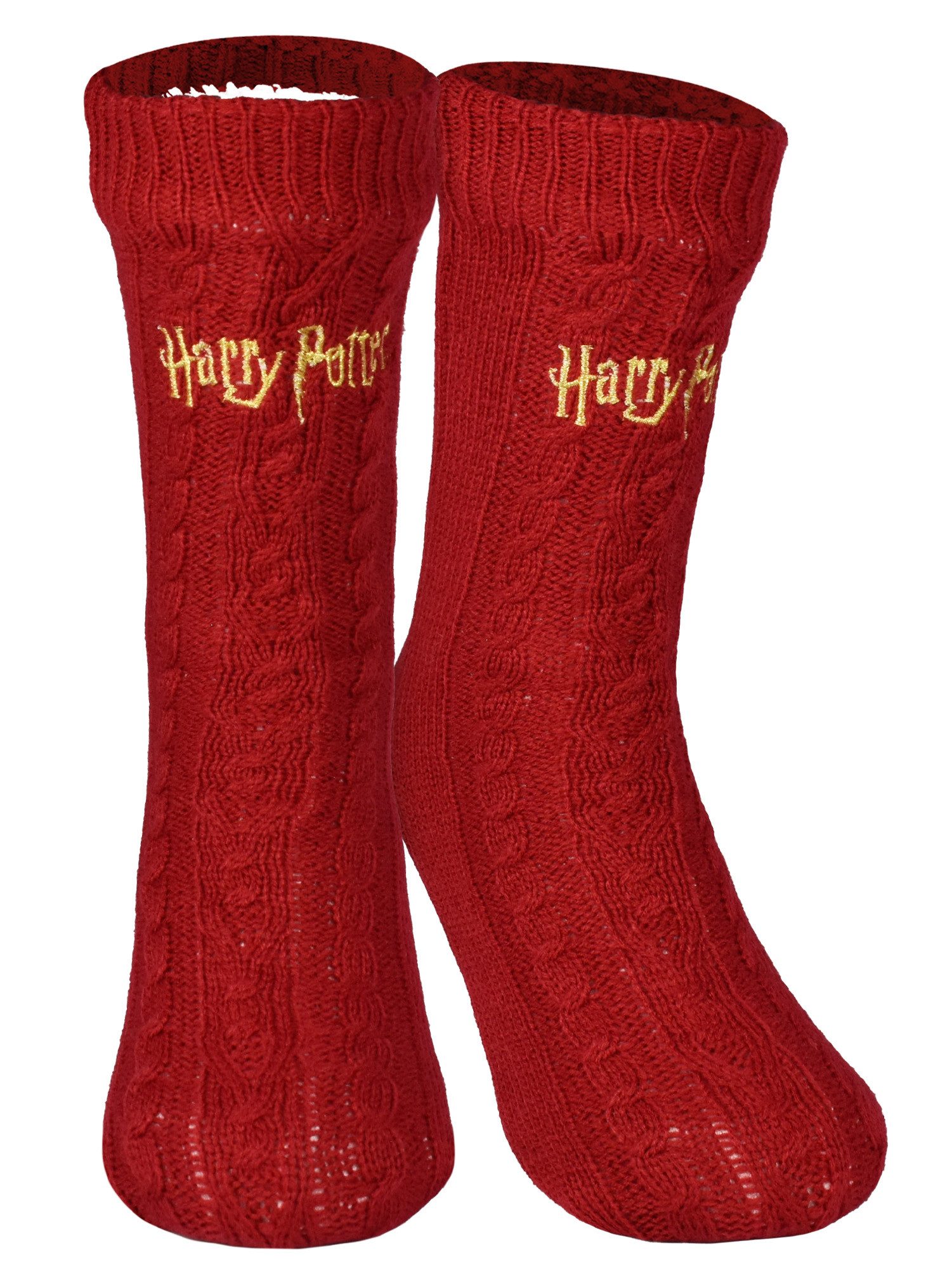 Socken Harry Potter Hüttensocken Strick Socken Haussocken Kuschelsocken