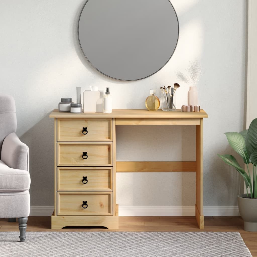vidaXL Schreibtisch Schreibtisch Corona 104x47 cm Massivholz Kiefer ideal für Ihr Zuhause