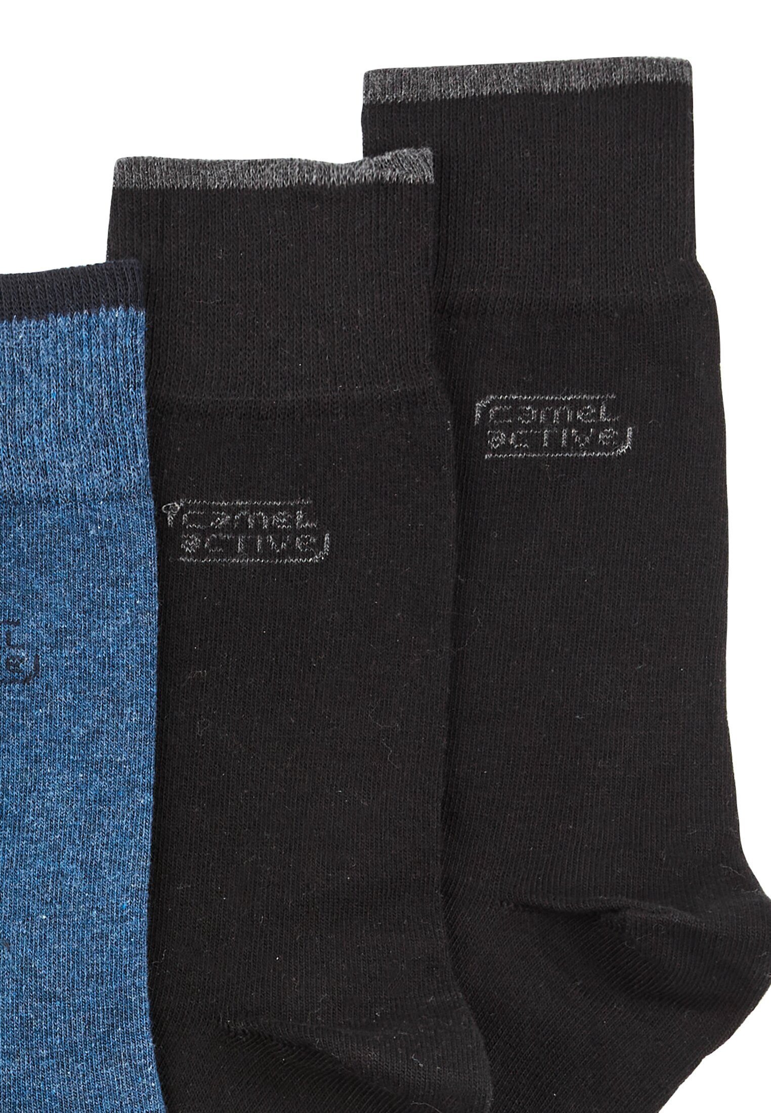 camel active Freizeitsocken aus biologischer Baumwolle – Schwarz, Grau und günstig online kaufen