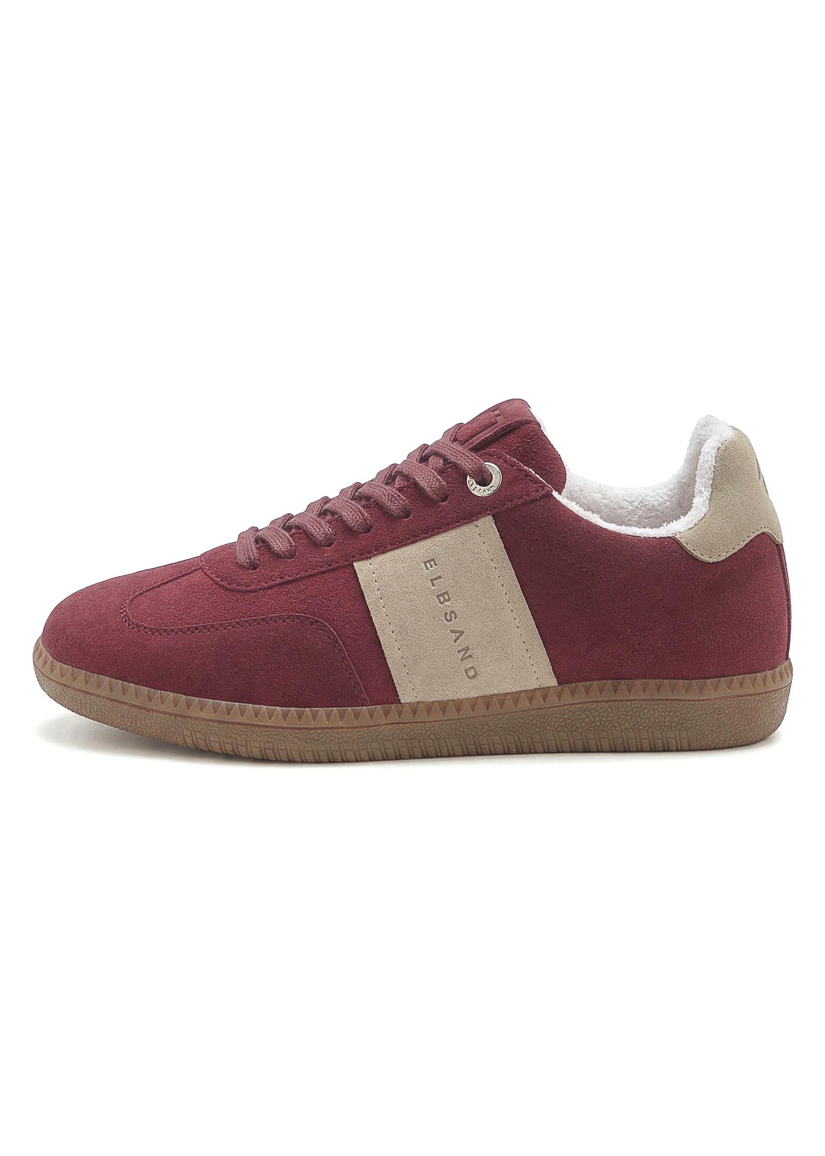 Elbsand Freizeitschuh, Schnürschuh, Turnschuh, Retro Sneaker, Lederschuh Sneaker Ledersneaker, Schnürhalbschuh aus Leder im modernen Retro Look Unisex