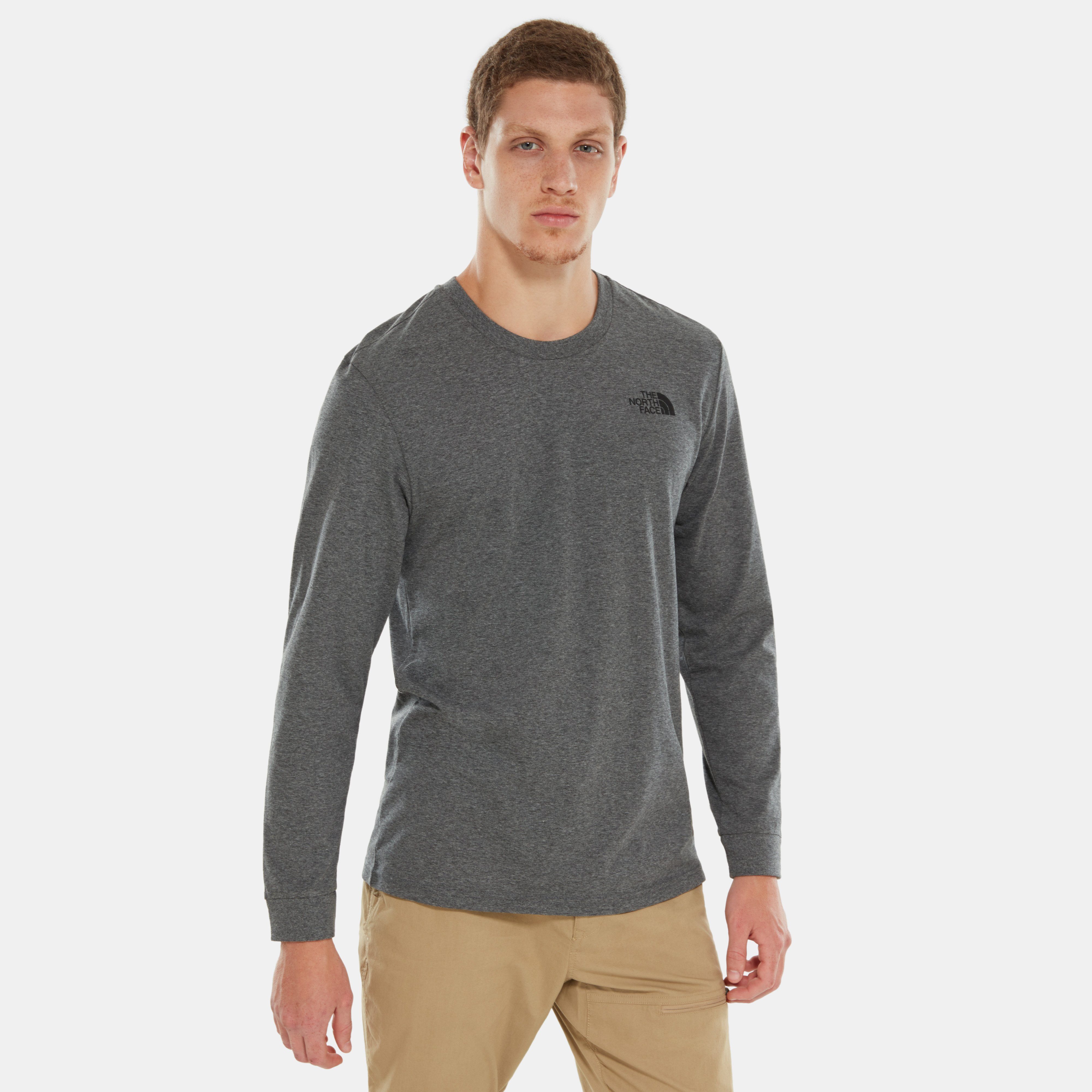 The North Face Langarmshirt L/S SIMPLE DOME TEE mit Logoschriftzug