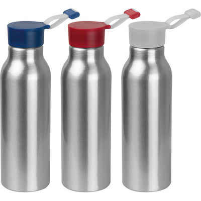 Livepac Office Trinkflasche 3x Alu Trinkflasche / Füllvermögen von 600 ml / mit 3 verschiedenen De