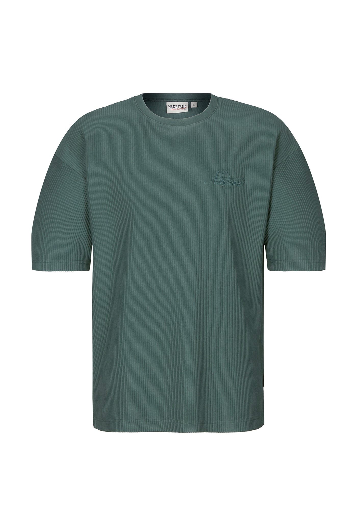 naketano T-Shirt Oversize Baumwolle Rundhals Kurzarm Streetwear Basic Sommershirt (1-tlg) weich, bequem, casual, vegan, meliert, lockerer Schnitt, Alltag