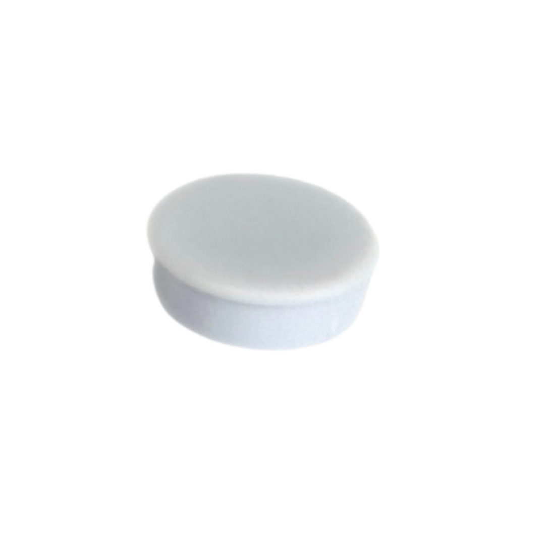 MaajeeKuto Magnet Pinboard-Magnete 24x8mm rund, Weiß, für Büro, Kühlschrank, Tafel (10-St)