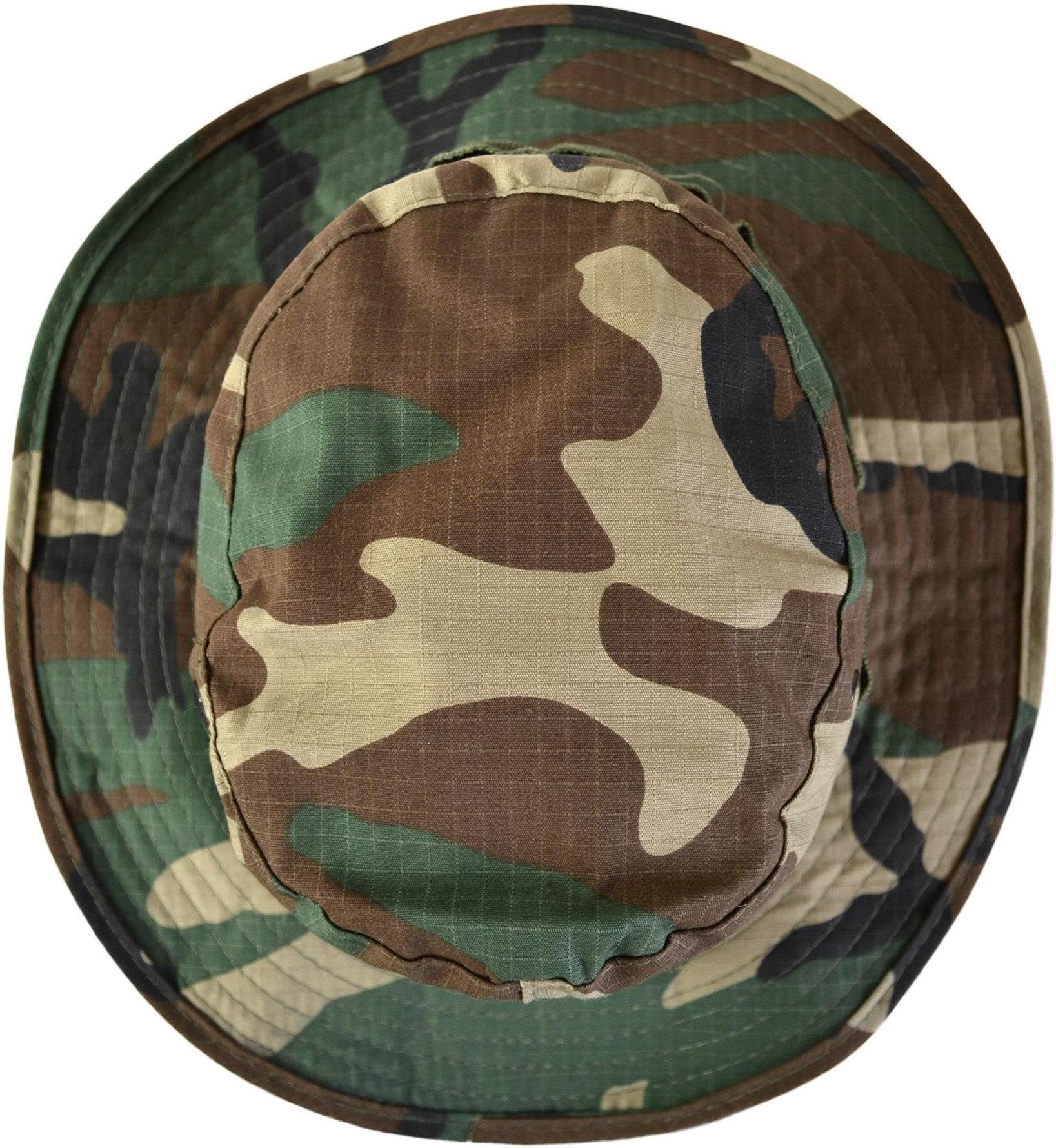 Hut Sonnenhut Buschhut normani Army Mütze Woodland Boonie Sommenschutzhut Boondock Safari Hat Outdoorhut