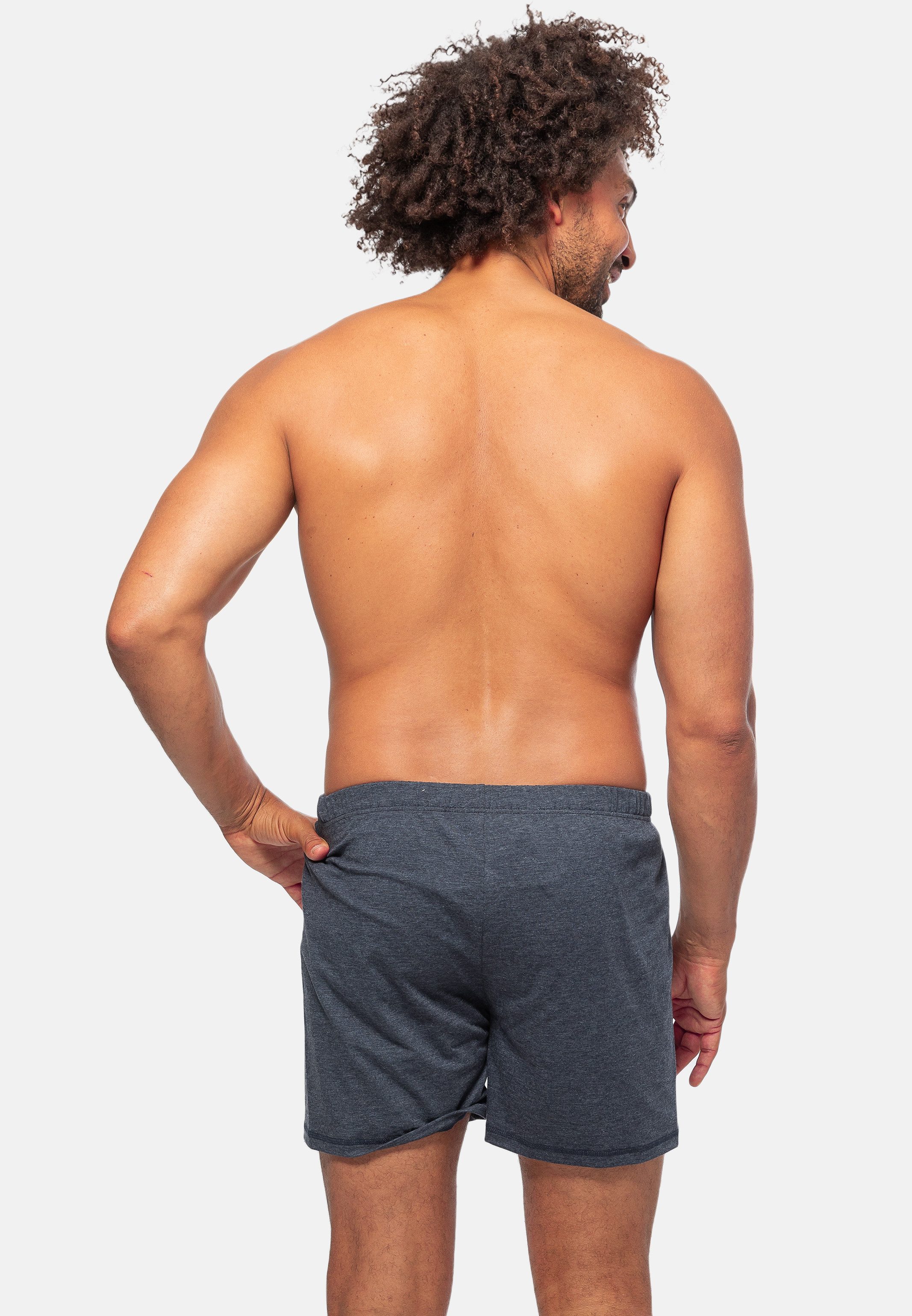 Ammann Boxershorts 3er Pack Denim (Spar-Set, 3-St) Boxershort - Baumwolle - mit Eingriff