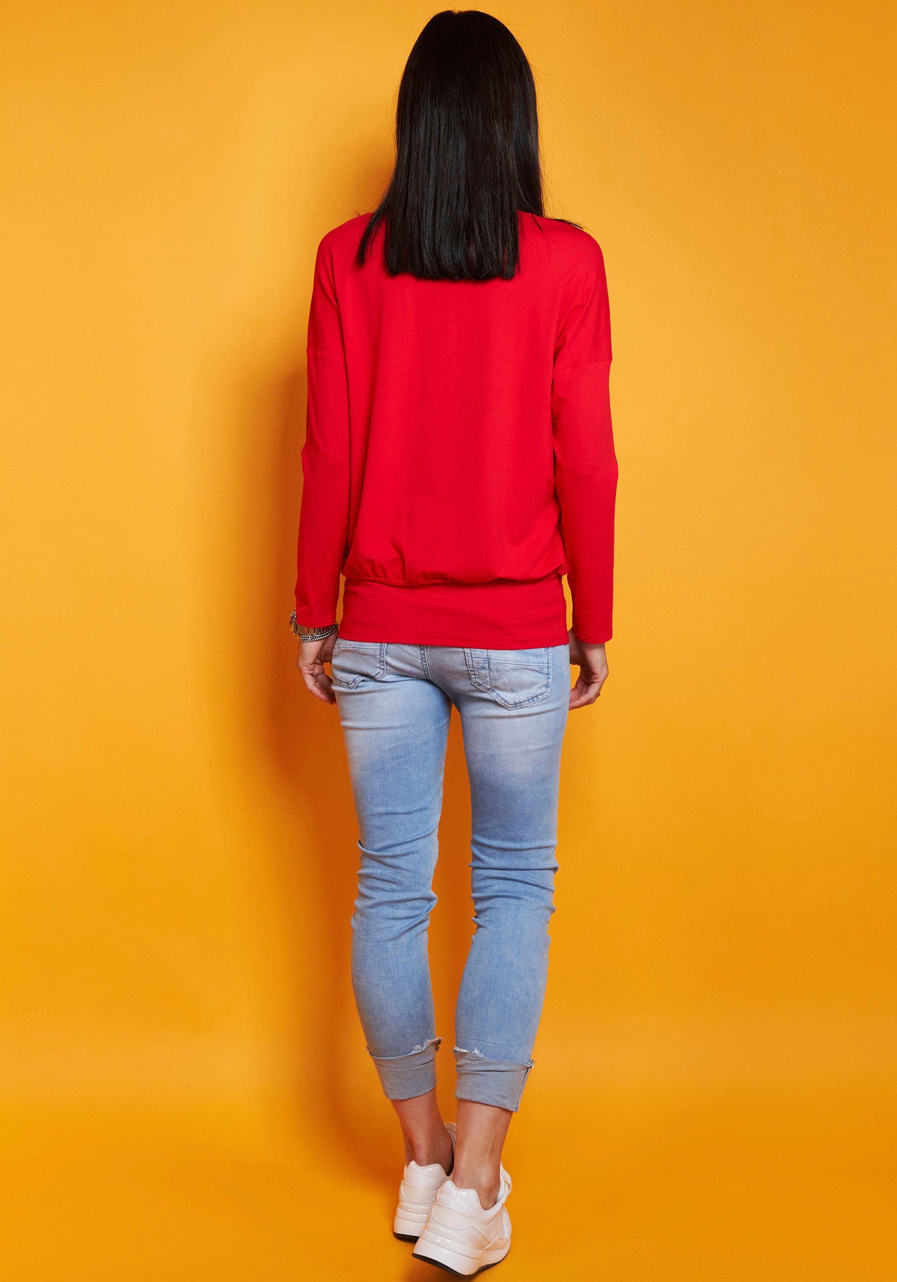 Seidel Moden Langarmshirt mit breitem, elastischen Bund - MADE IN GERMANY günstig online kaufen