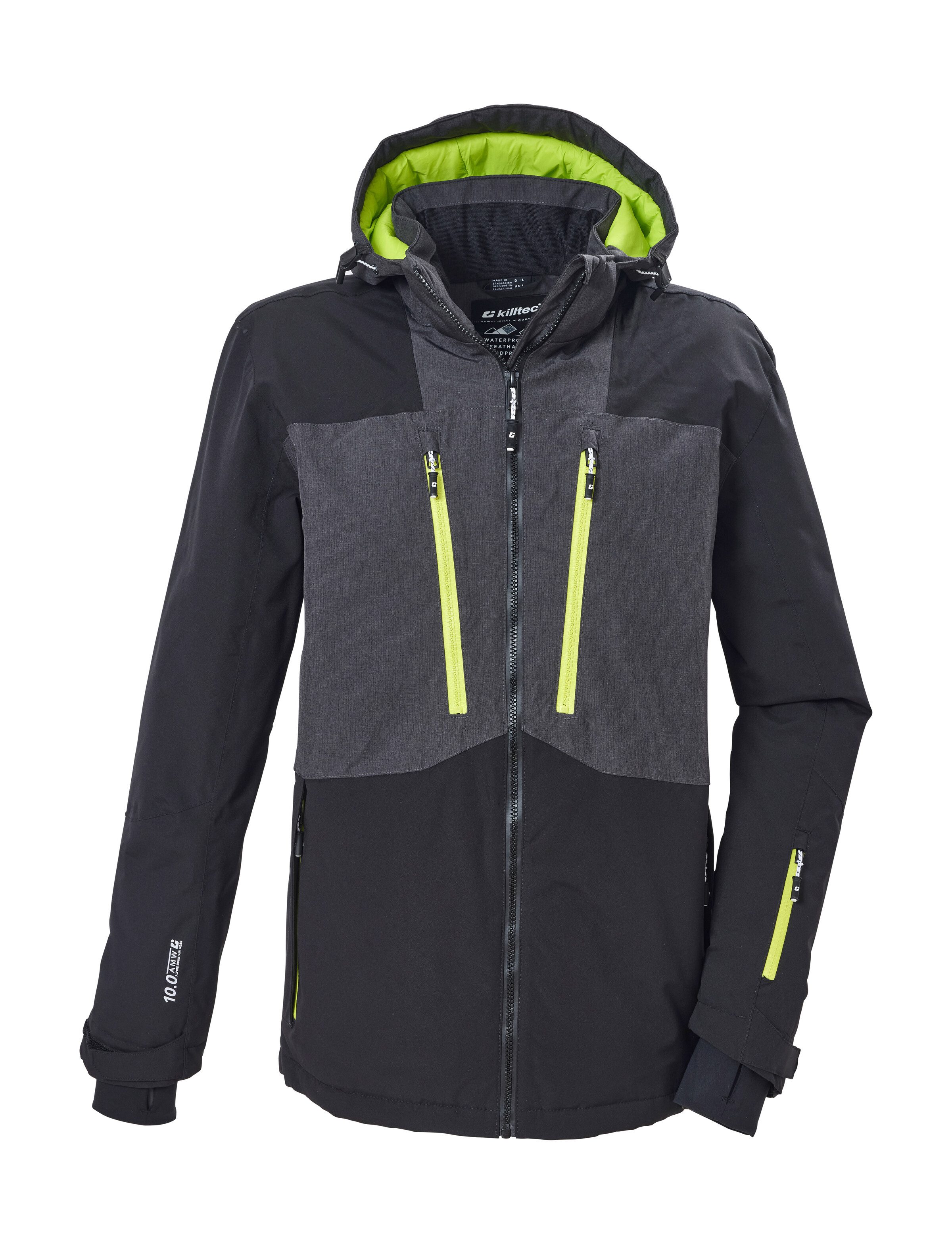 Killtec Skijacke KSW 288 MN SKI JCKT Wind- und wasserdichte Funktionsjacke mit abnehmbarer Kapuze