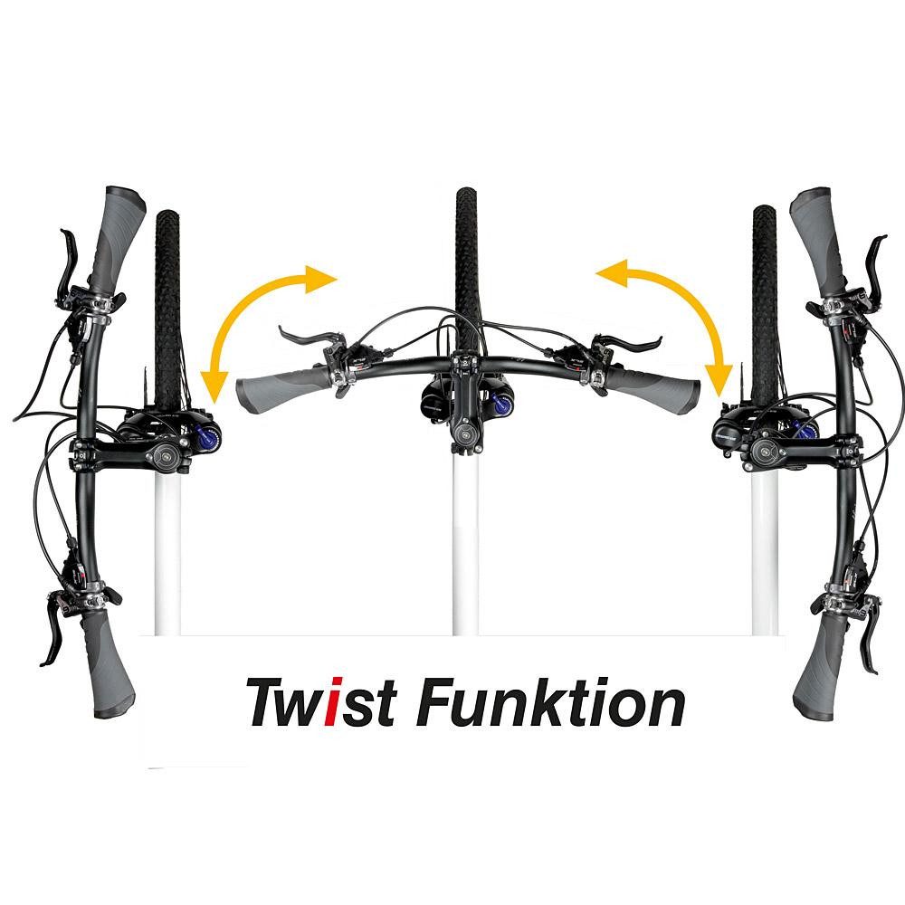 by.schulz Fahrradlenker by,schulz Vorbau Twist SDS 75 mm schwarz - verdrehbarer Ahead-Vorbau