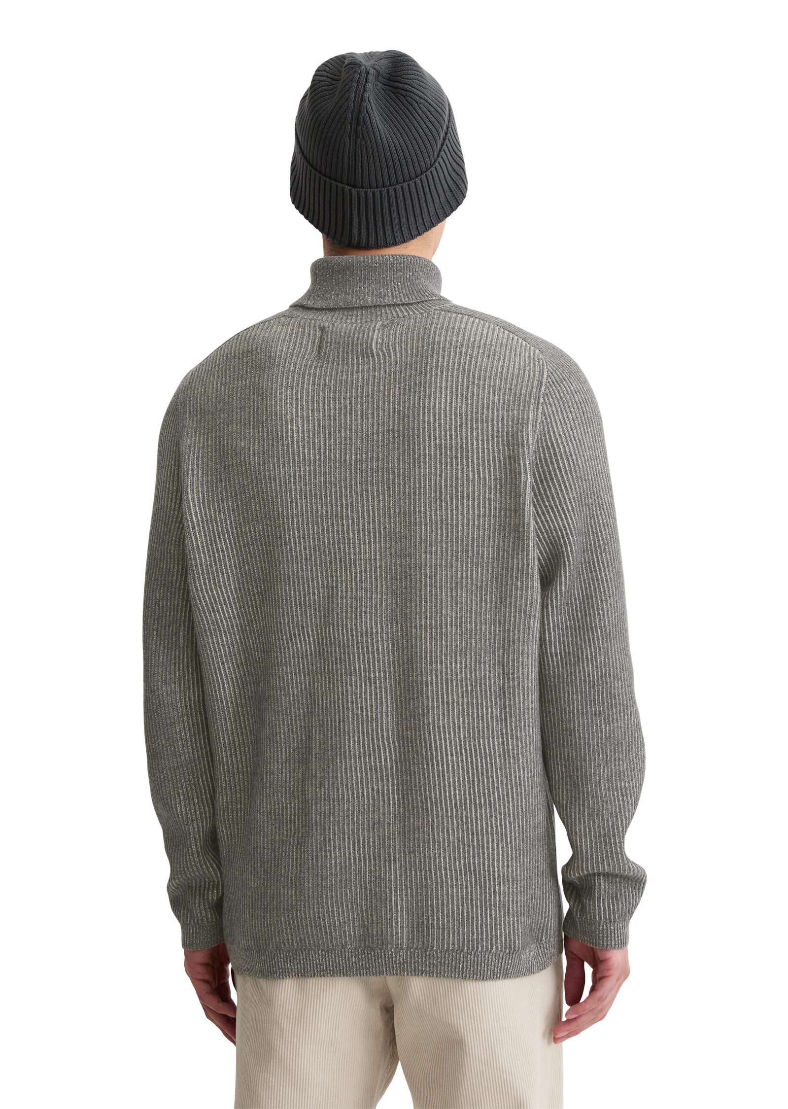 Marc O'Polo Rollkragenpullover aus Baumwoll-Schurwoll-Mix, regular fit, Bi- günstig online kaufen