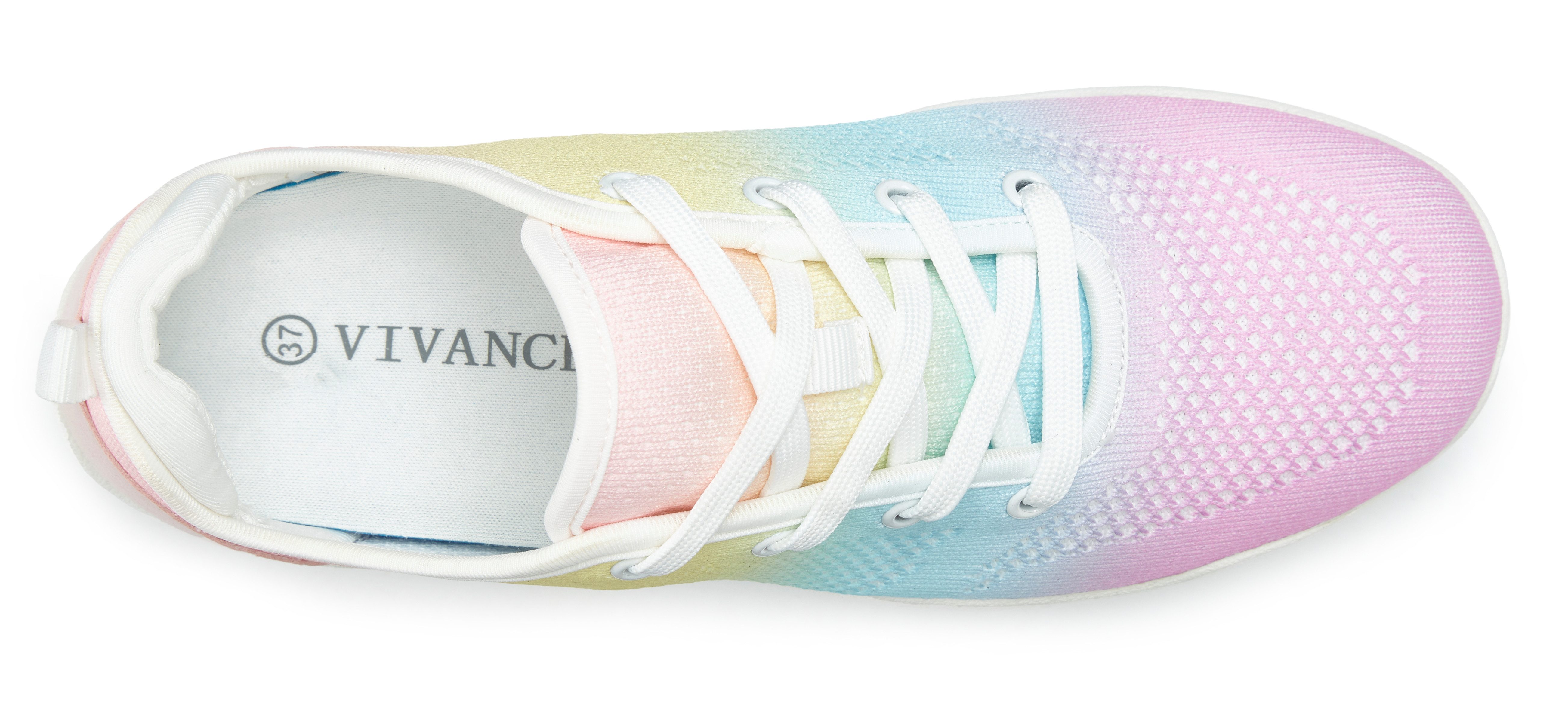 Vivance by Lascana Schnürhalbschuh, Sneaker mit leichter Sohle und modischem Farbverlauf VEGAN – Bild 4 von 5