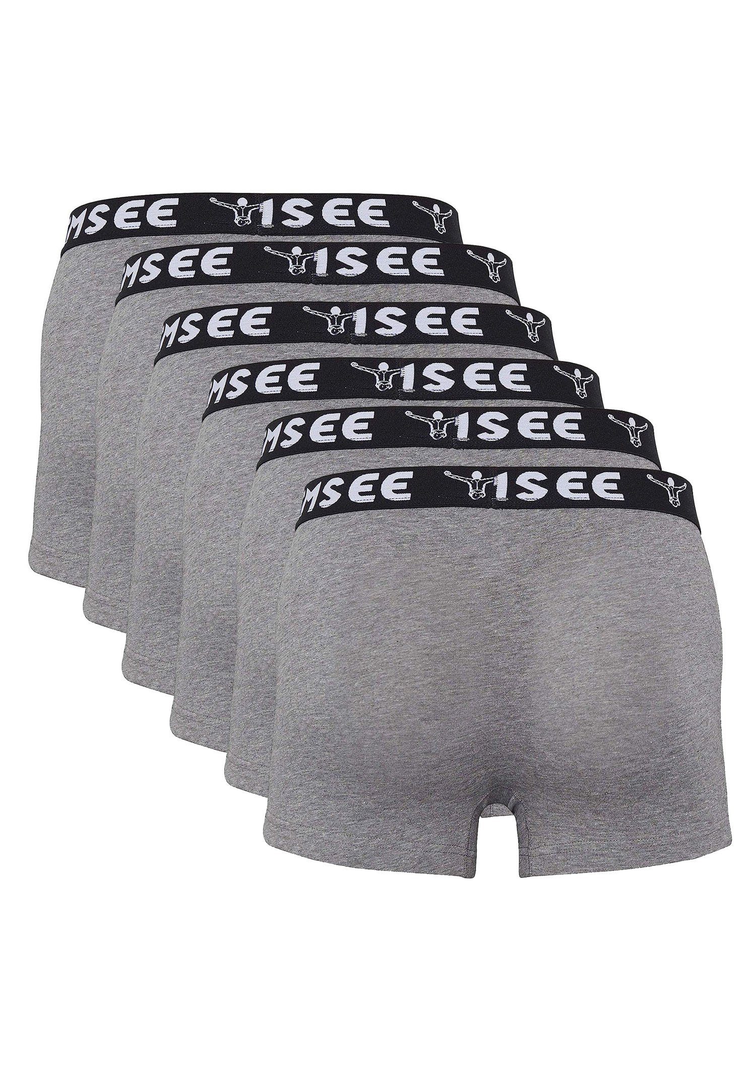 Trunks Boxer Boxershorts 6er-Pack) Chiemsee 6-St., Grey 6P (Spar-Pack,