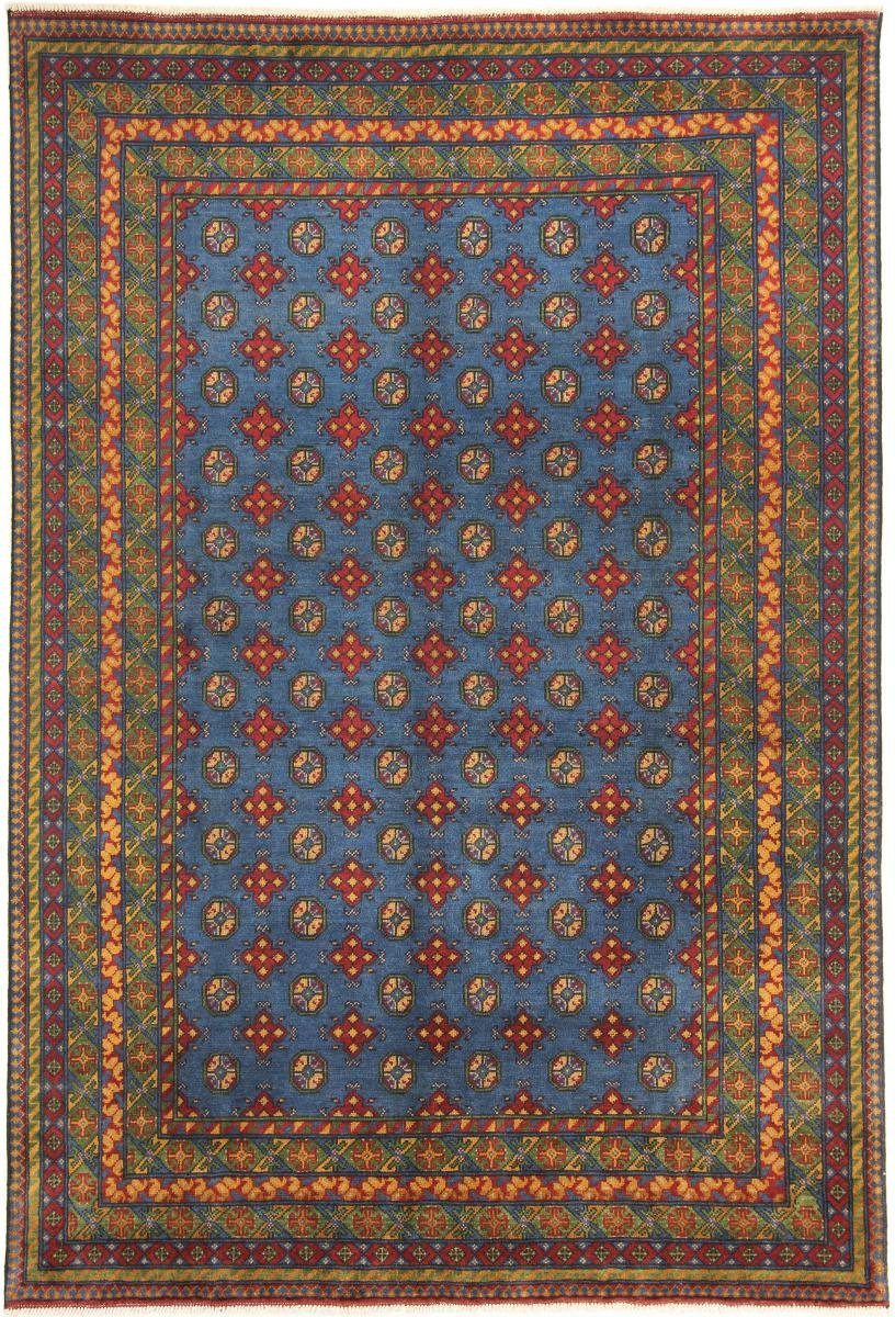 Orientteppich Afghan 196x293 mm rechteckig, Akhche 6 Handgeknüpfter Nain Trading, Höhe: Orientteppich