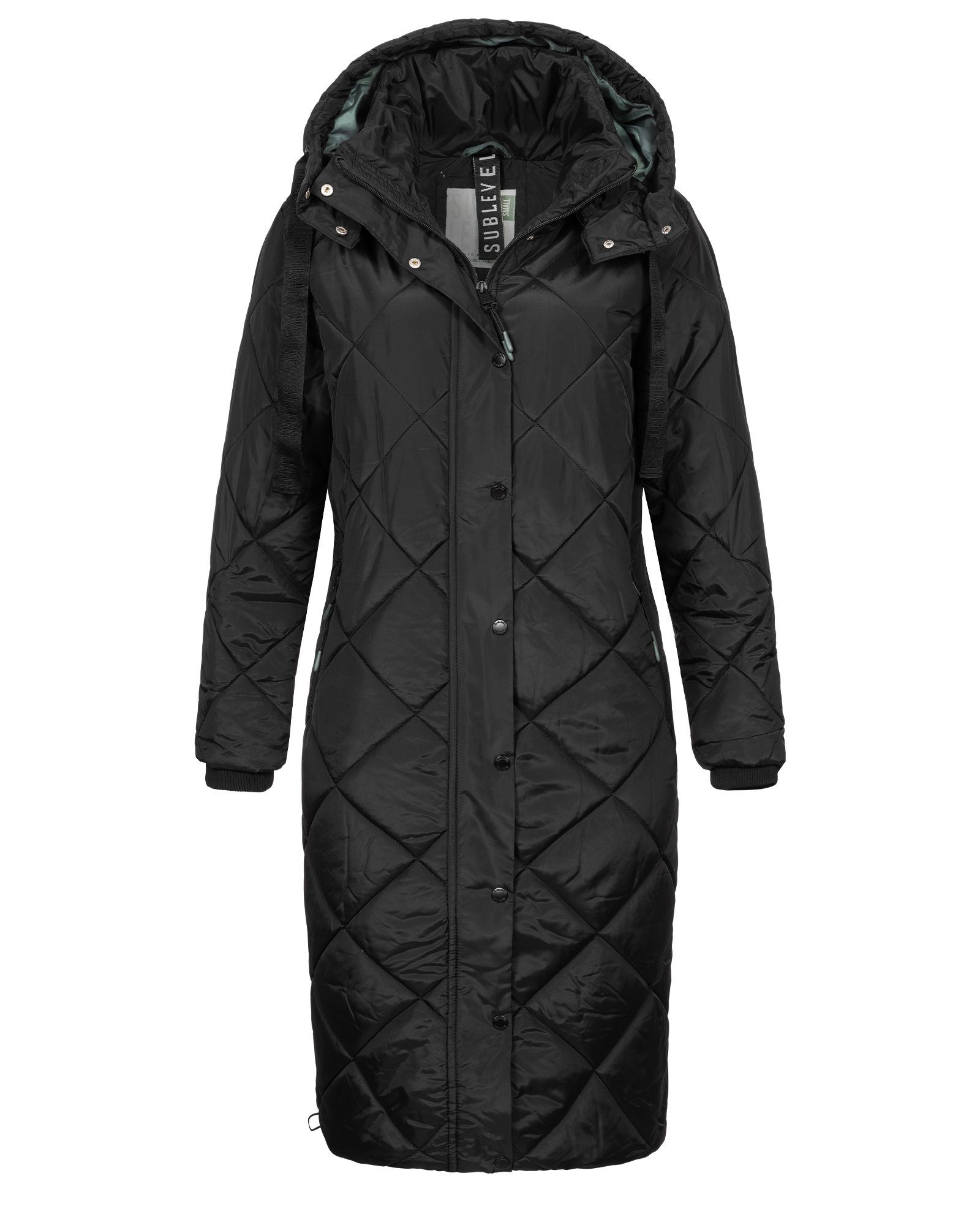 SUBLEVEL Steppjacke Damen Winter Jacke Mantel Parka Steppjacke Lange Mantel Wintermantel