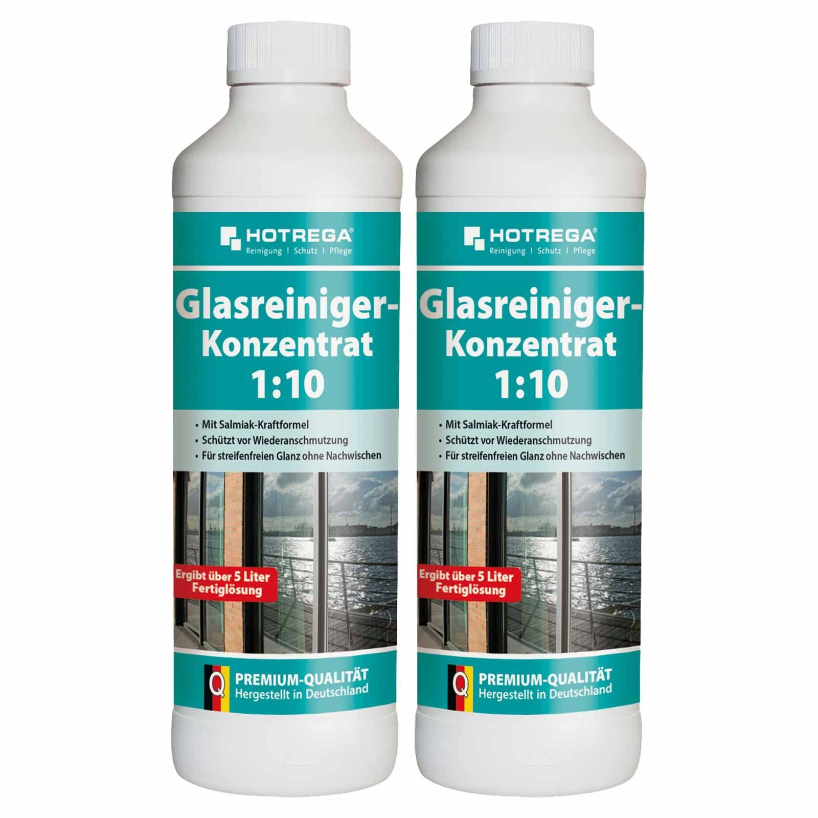 HOTREGA® Glasreiniger Spiegelreiniger Glasreinigung Fenster 500ml Konzentrat Glasreiniger