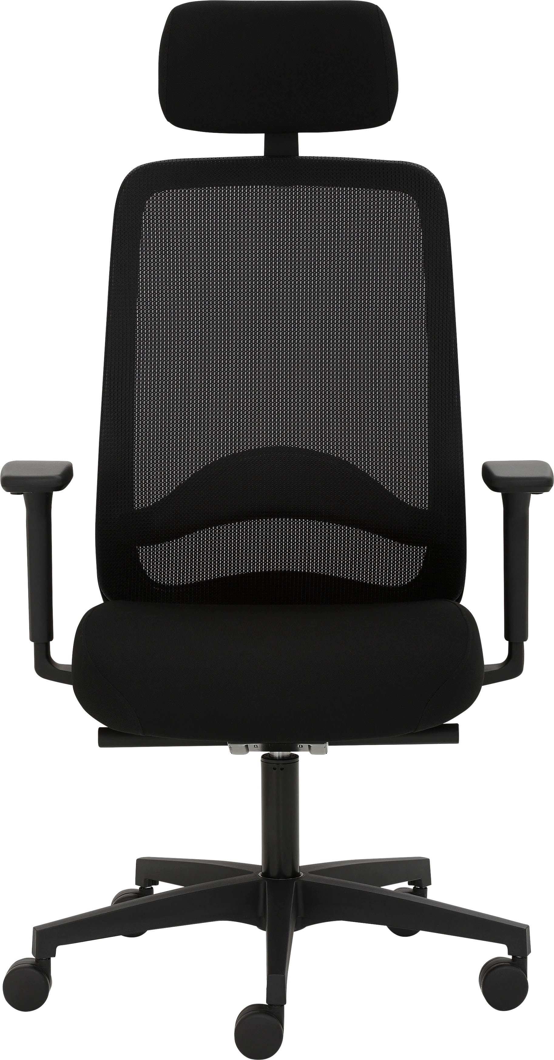3D Sitzmöbel Drehstuhl Sitztiefenverstellung Schwarz Mayer Armlehnen, Schwarz 2228, | Kopfstütze,